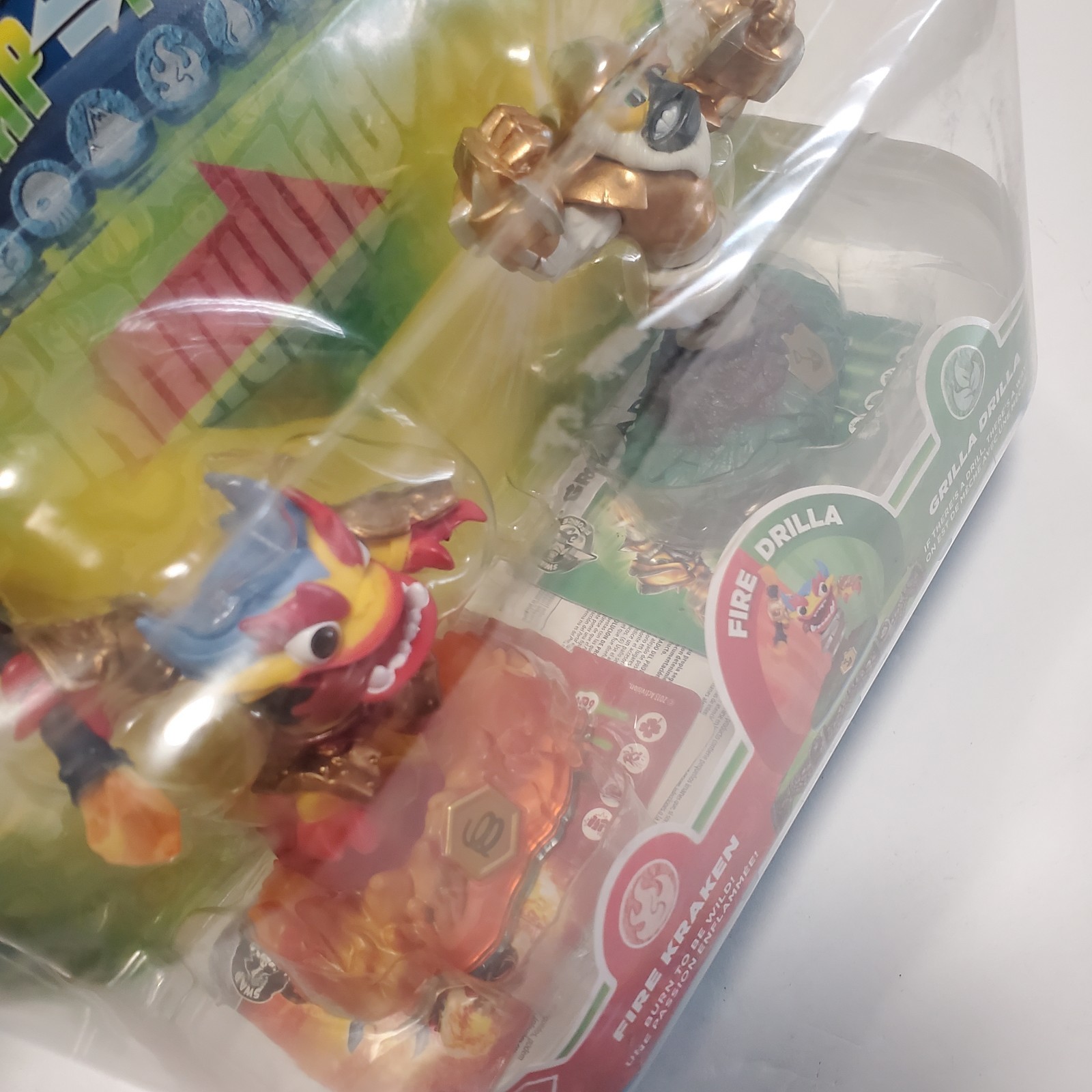 Skylanders Swap Force – Fire Kraken & Grilla Drilla Complete In Box READ DESCRIP