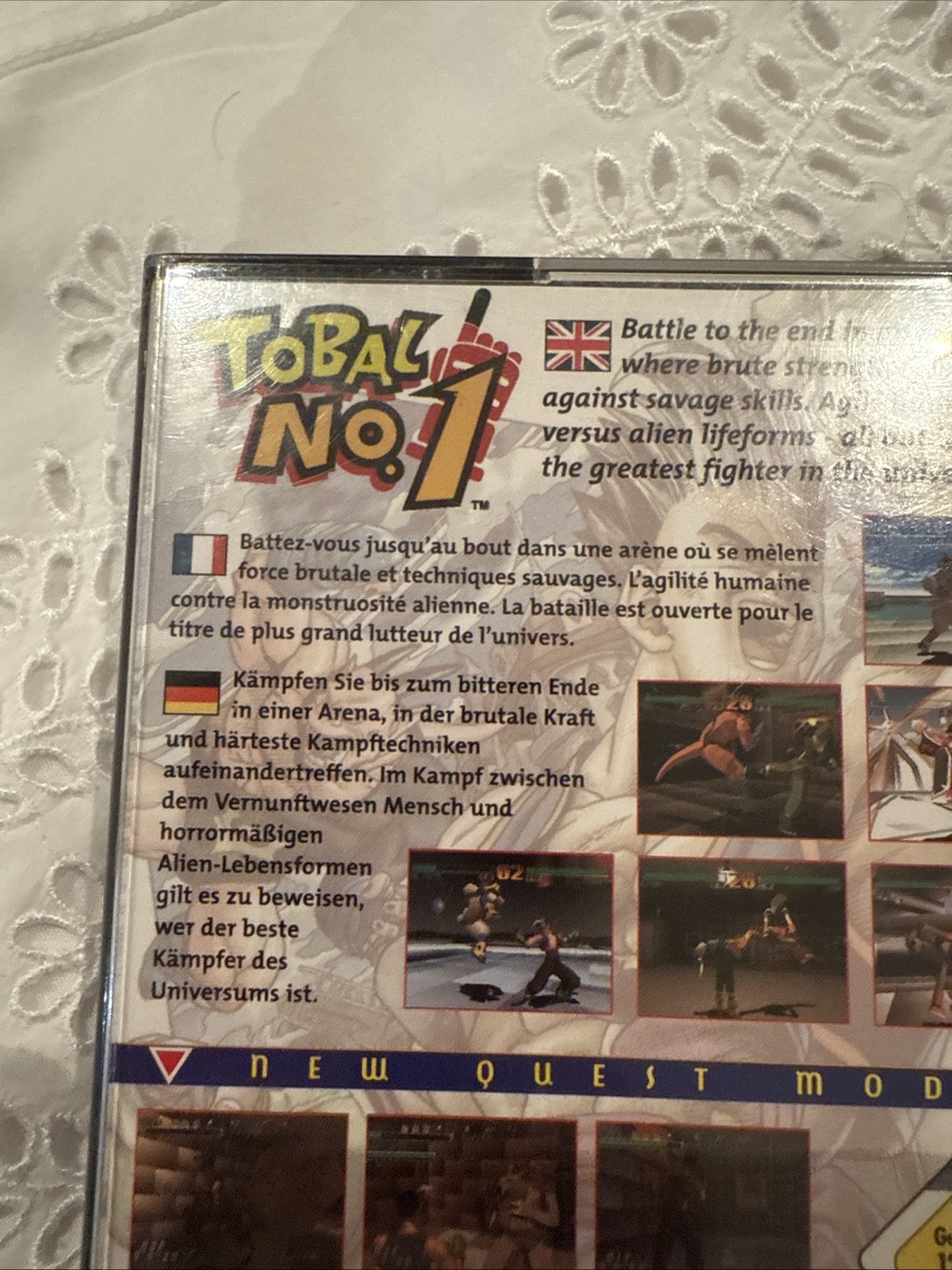1996 Squaresoft Tobal No 1 PS1 Playstation 1 Game + Manual PAL