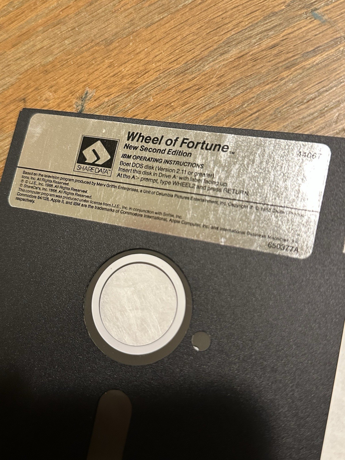 Wheel of Fortune New Second Edition (Commodore 64, 1988) PC Floppy Disk