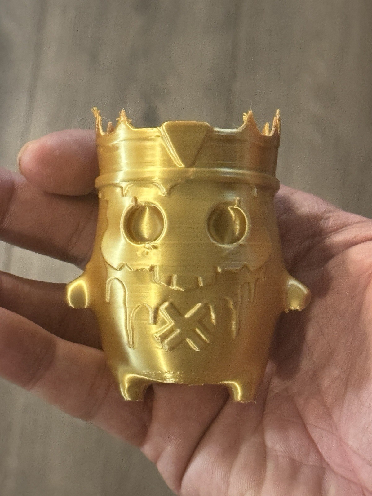 Gold King Spirit – 3D Printed 3.5”X2.5”X2” (it Feels Solid! :)
