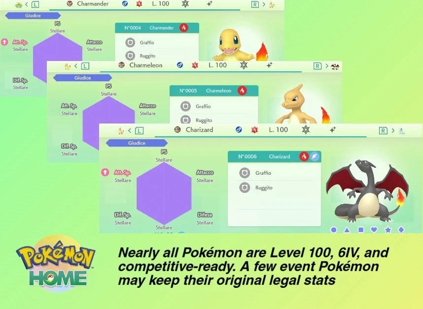 Pokemon HOME Living Dex ZA + DLC | Shiny Non-Shiny | +430 Pokemon
