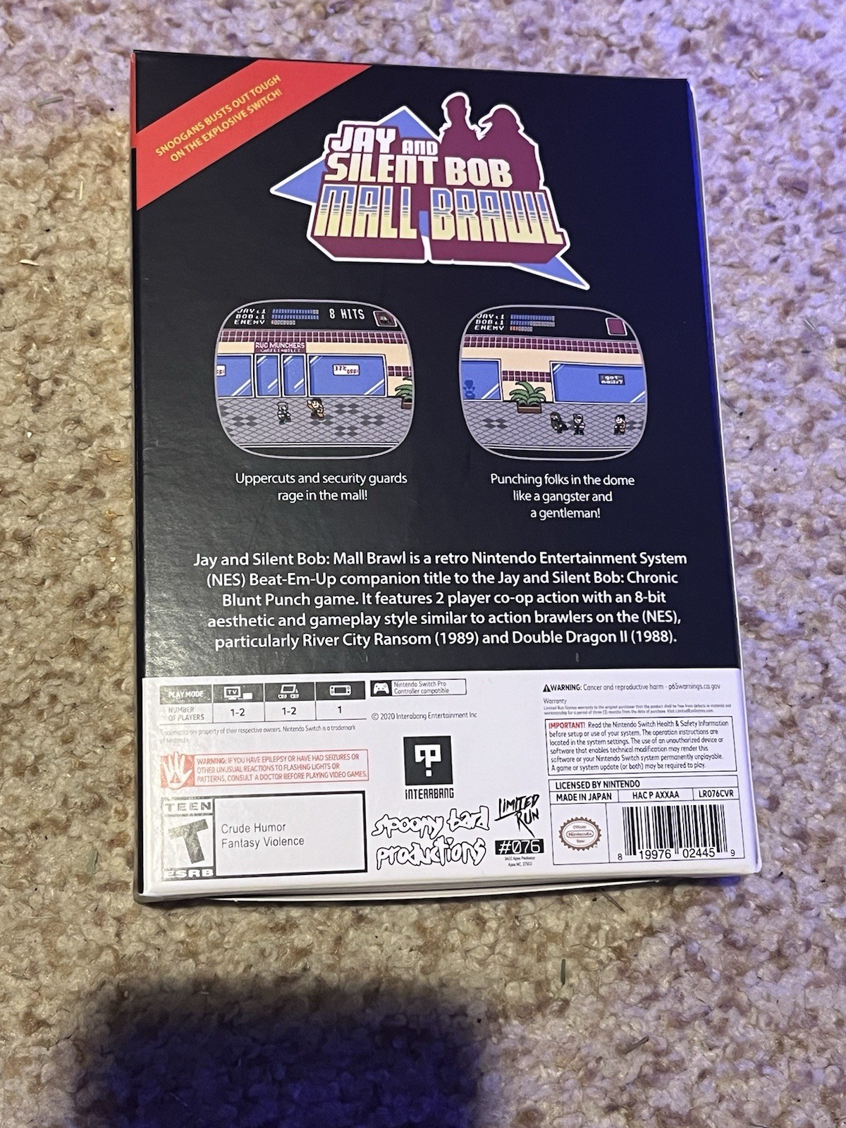 Jay and Silent Bob Mall Brawl Classic Edition – Nintendo Switch – LRG #76