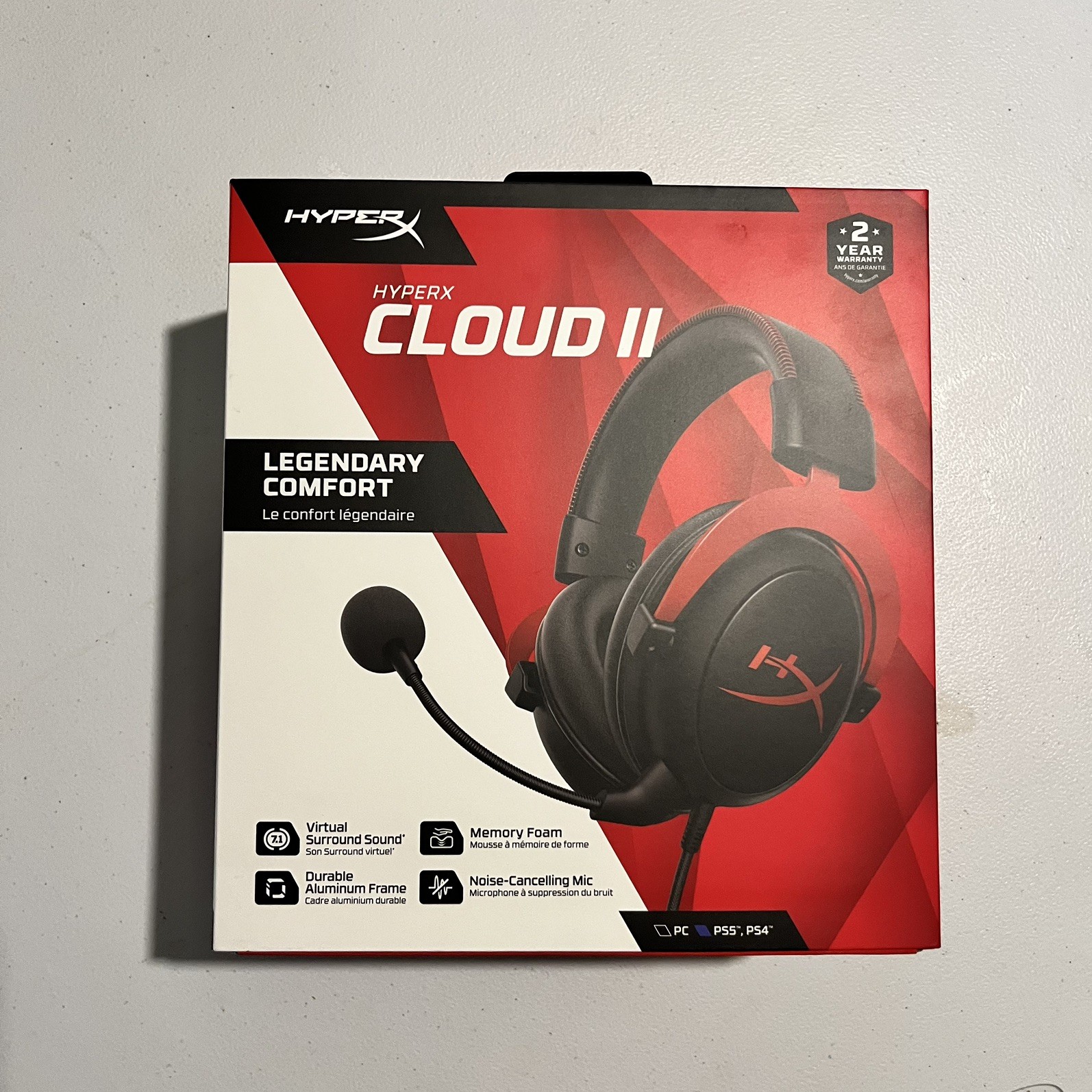 HyperX Cloud II Wired Gaming Headset – Open Box, Tested & Working – Ships Fast
