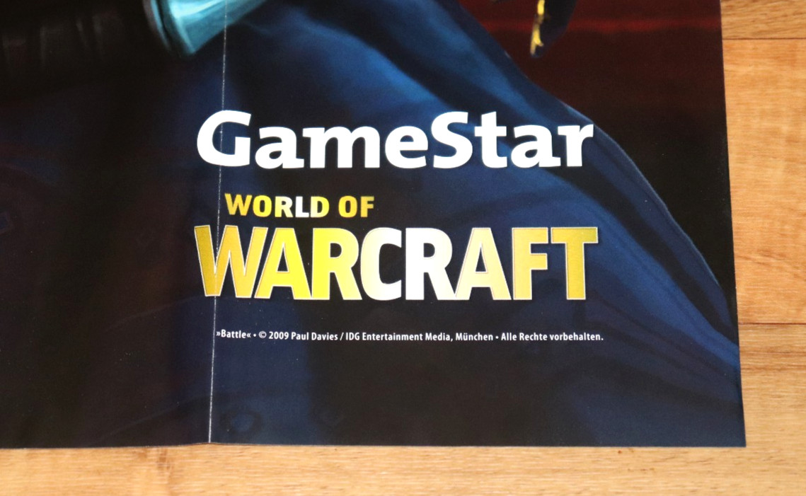 World of Warcraft Blizzard Rare Map / Poster 67x64cm