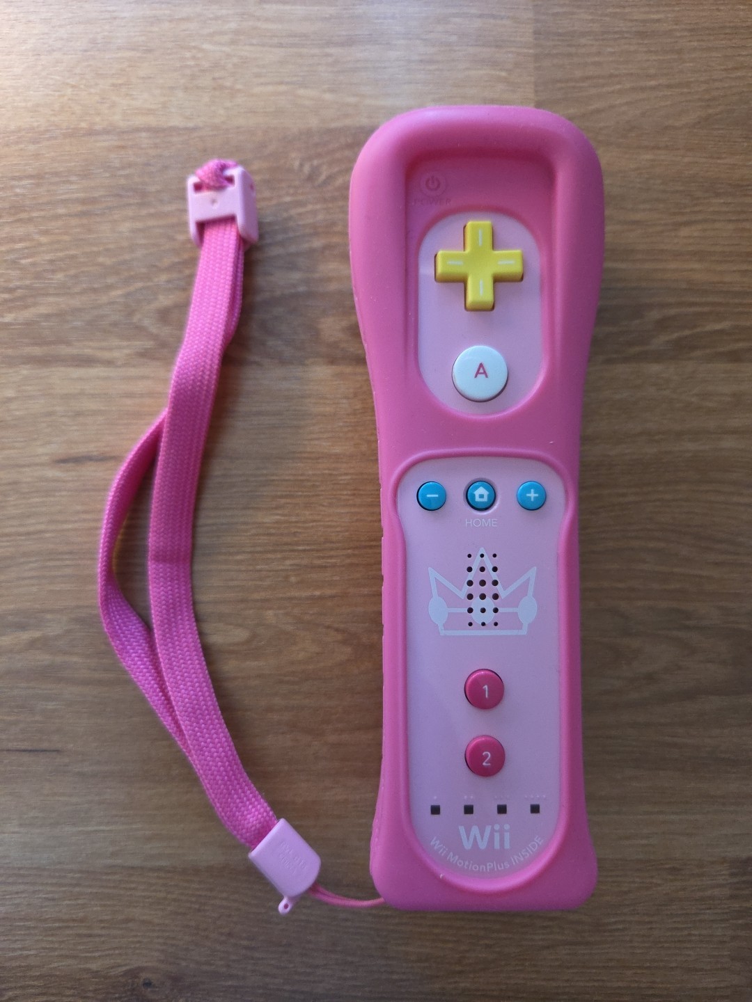 Princess Peach Nintendo Wii Motion Plus Remote Controller Pink in Box w/ Manual