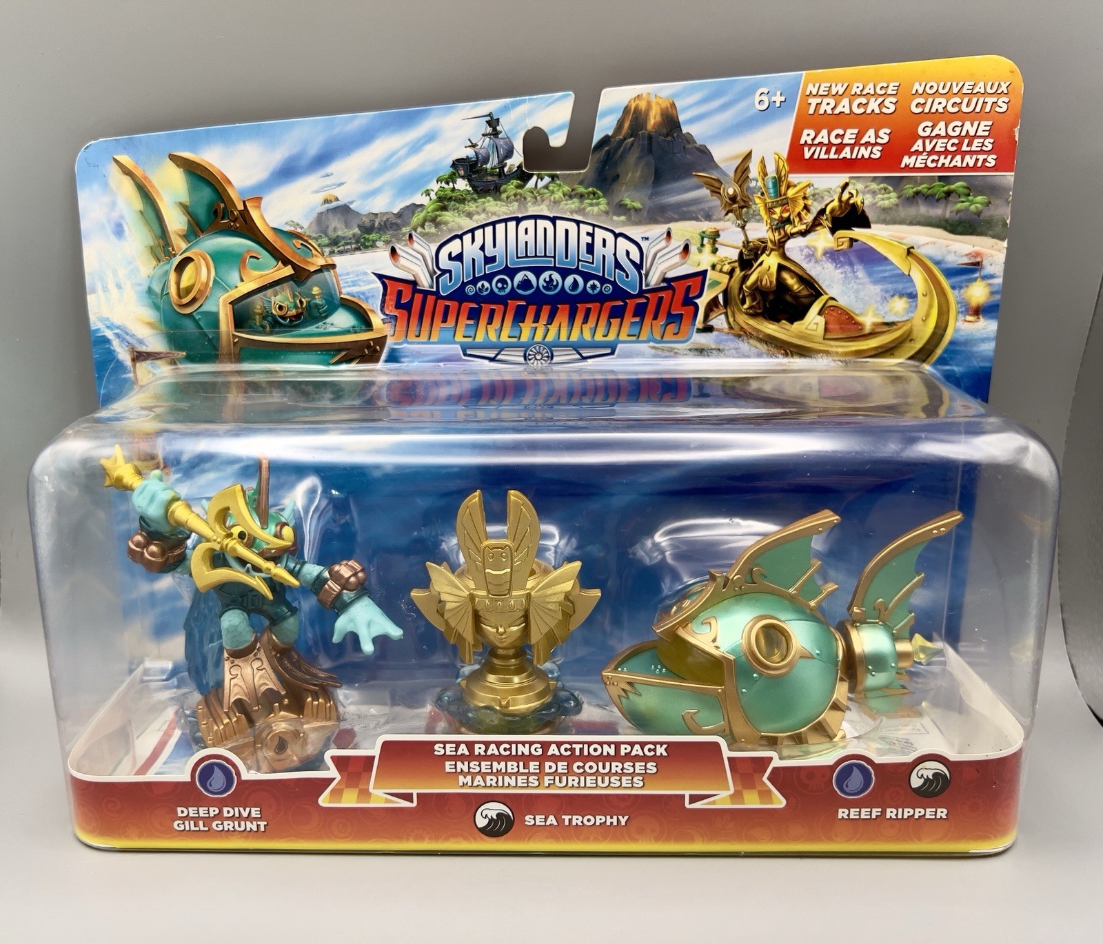 Skylander Superchargers Sea Racing Action Pack Gill Grunt Reef Ripper 2015 NIB