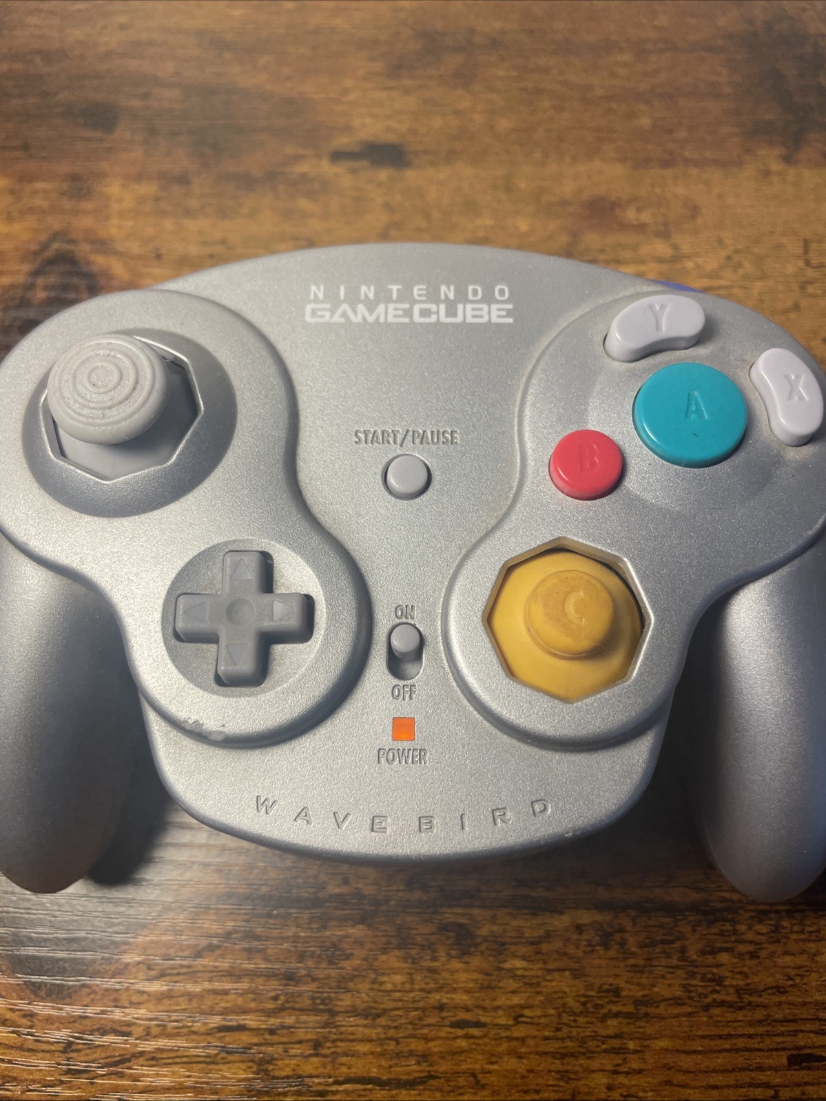 Nintendo Gamecube Wavebird Wireless Controller *no dongle* DOL-004 – Platinum