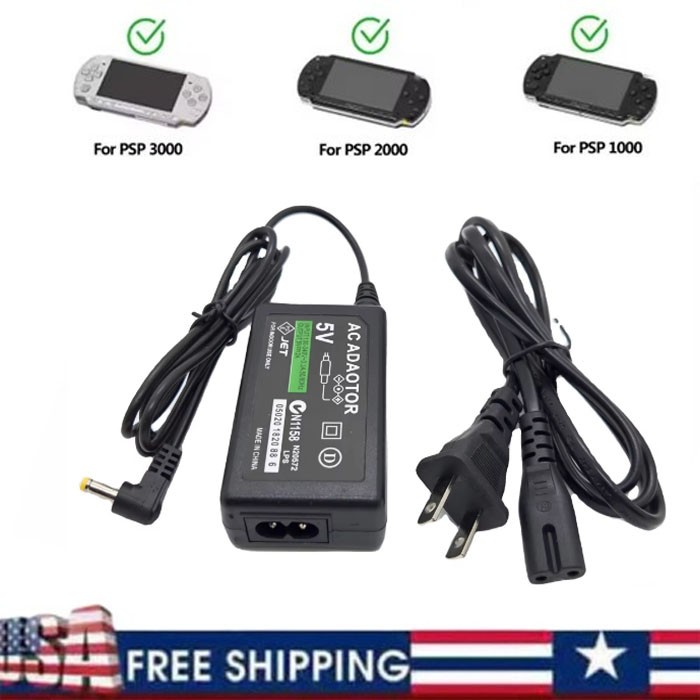 AC Adapter Home Wall Charger Power Supply For SONY PSP 1000 2000 3000 Slim Lite