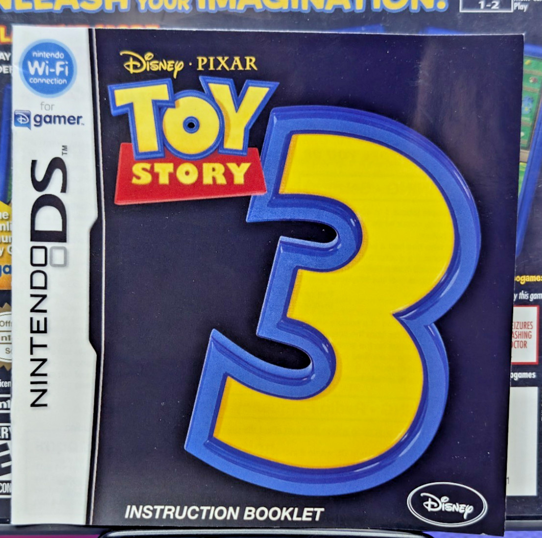 Toy Story 3 The Video Game Nintendo DS Complete CIB Manual Inserts W/ Poster