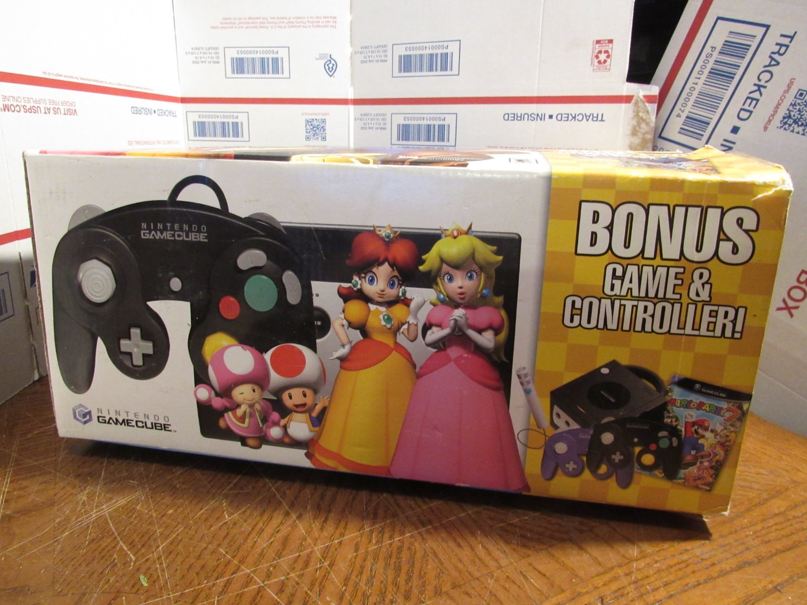 Nintendo Gamecube Mario Party 7 Bonus Set Console Box Only (No Console Included)