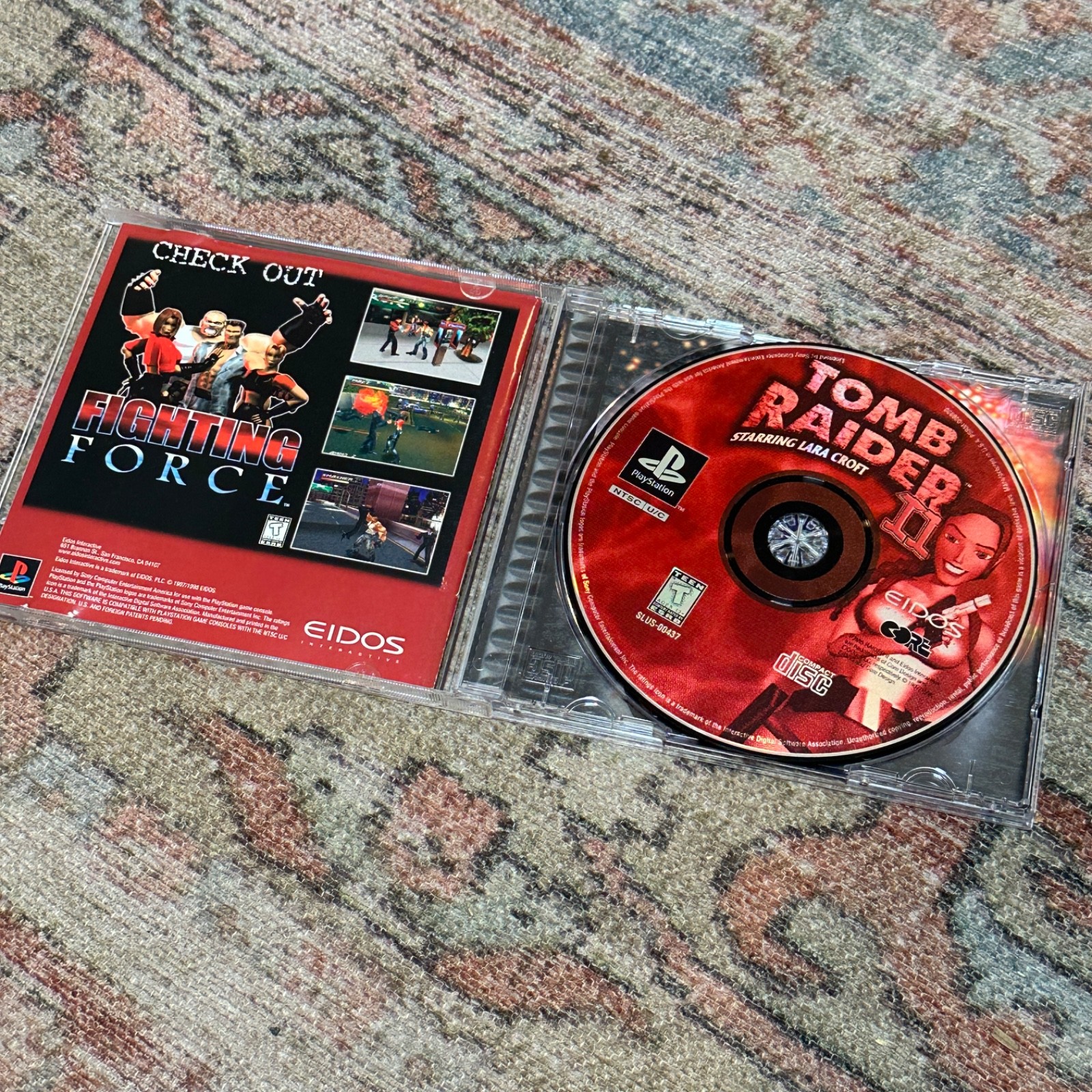 Tomb Raider II Starring Lara Croft (Sony PlayStation 1, 1997) COMPLETE TESTED