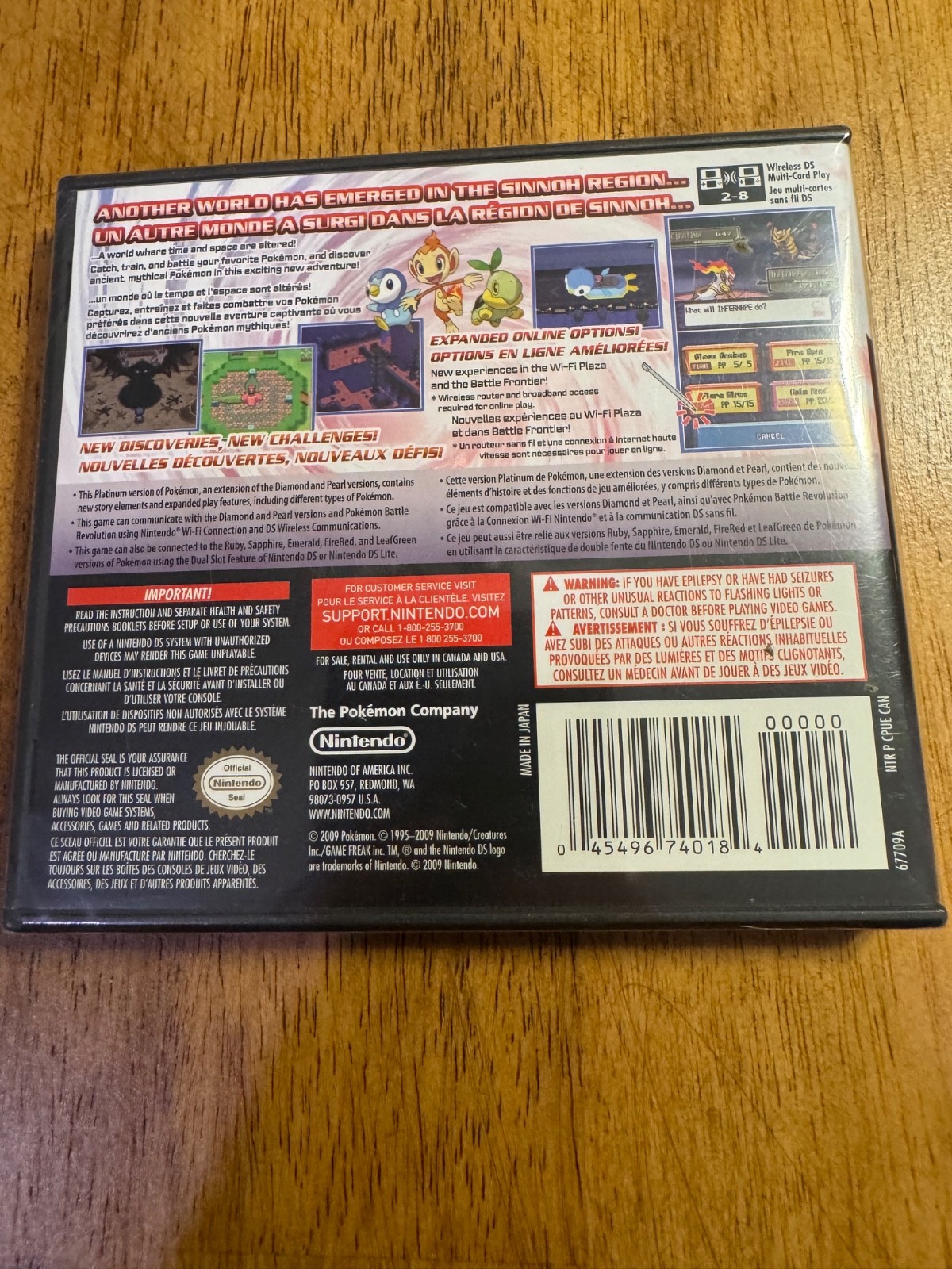 Pokémon Platinum Version Nintendo DS Factory Sealed