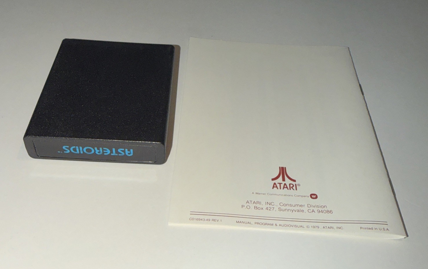 Asteroids (Atari 2600, 1981) Complete – Cleaned & Tested