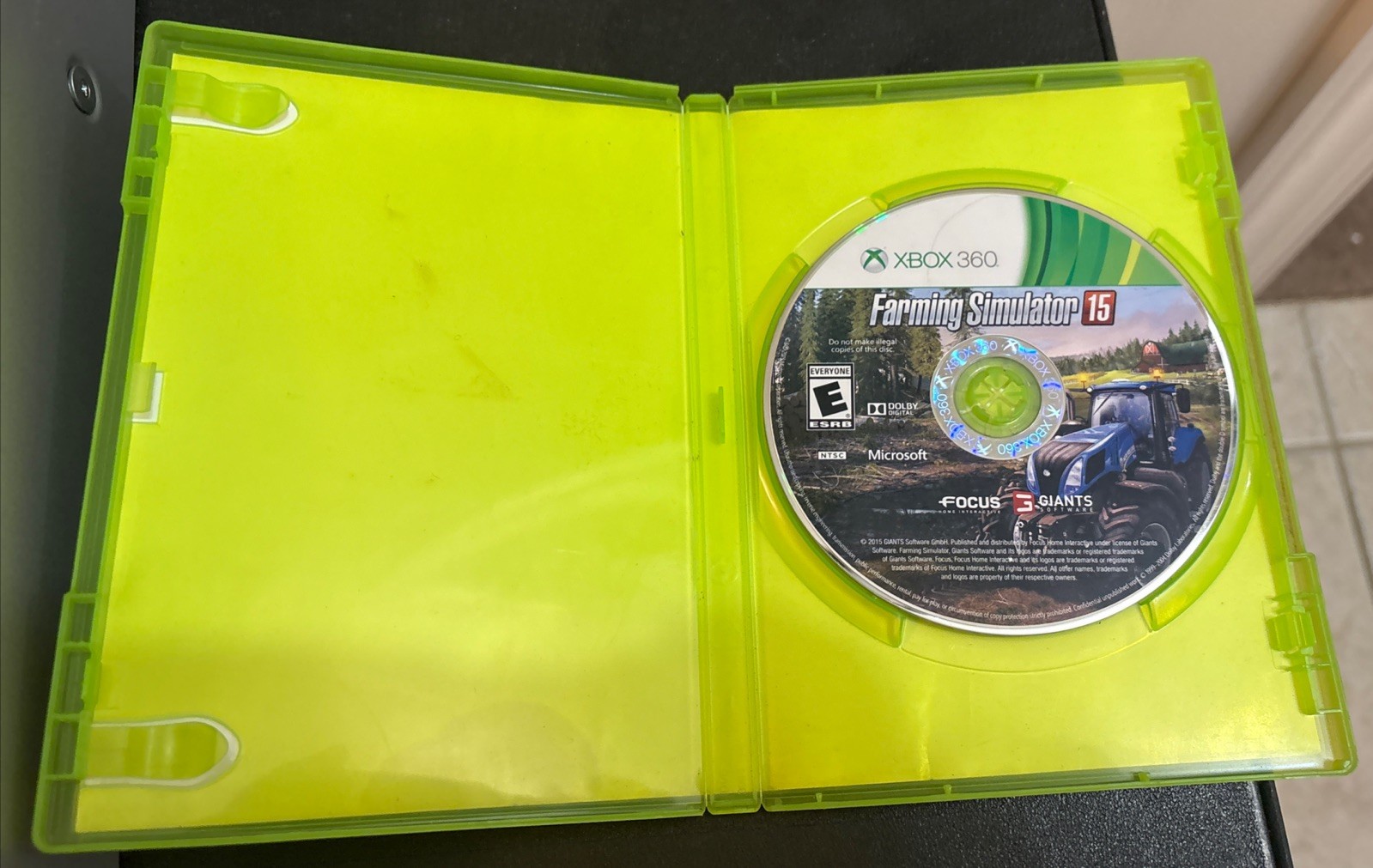 Farming Simulator 15 (Microsoft Xbox 360, 2015) No Manual