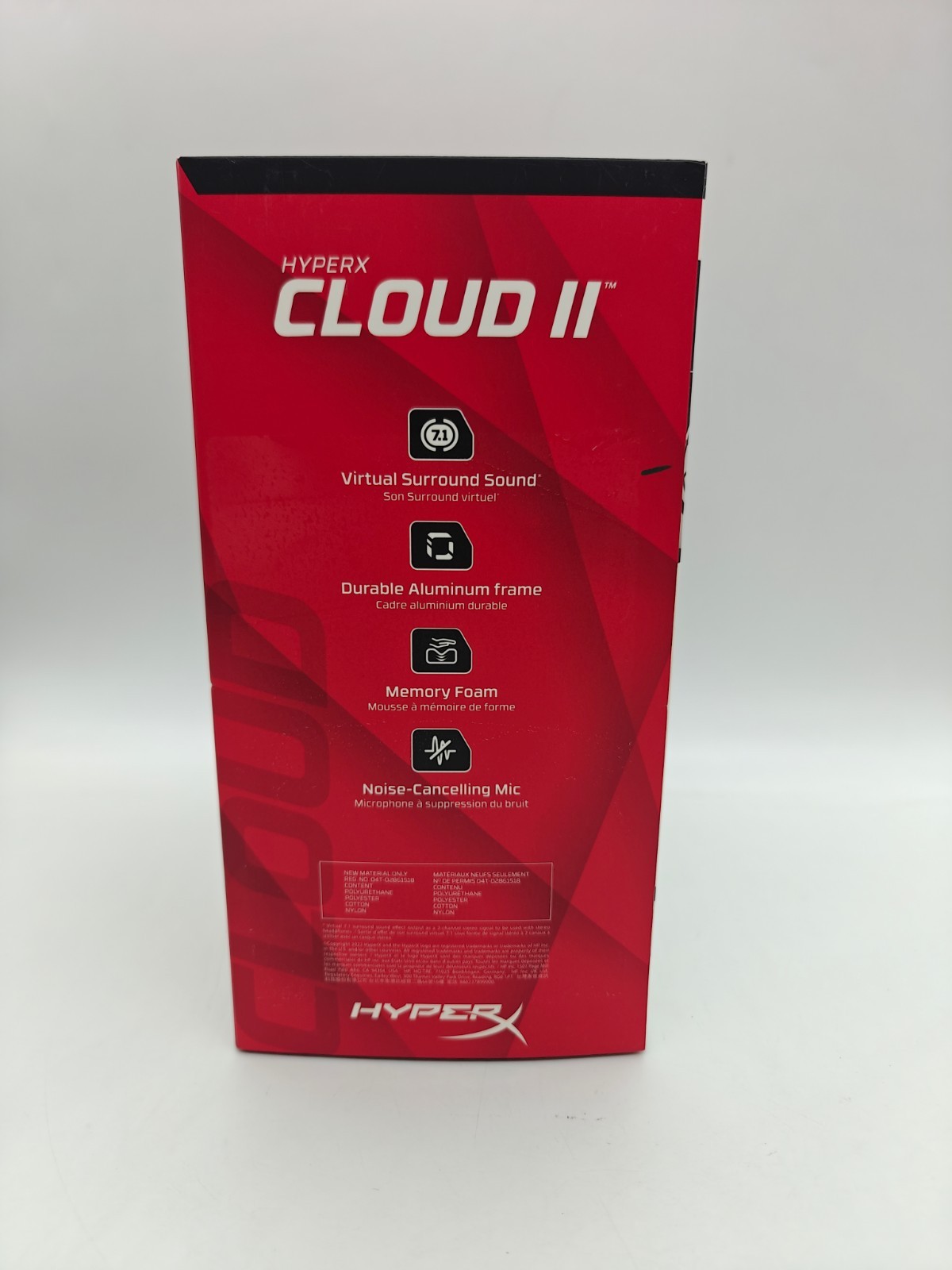 HyperX Cloud II Gaming Headset 7.1 Gun Metal 3.5mm Wired Mic Xbox PS4 PS5