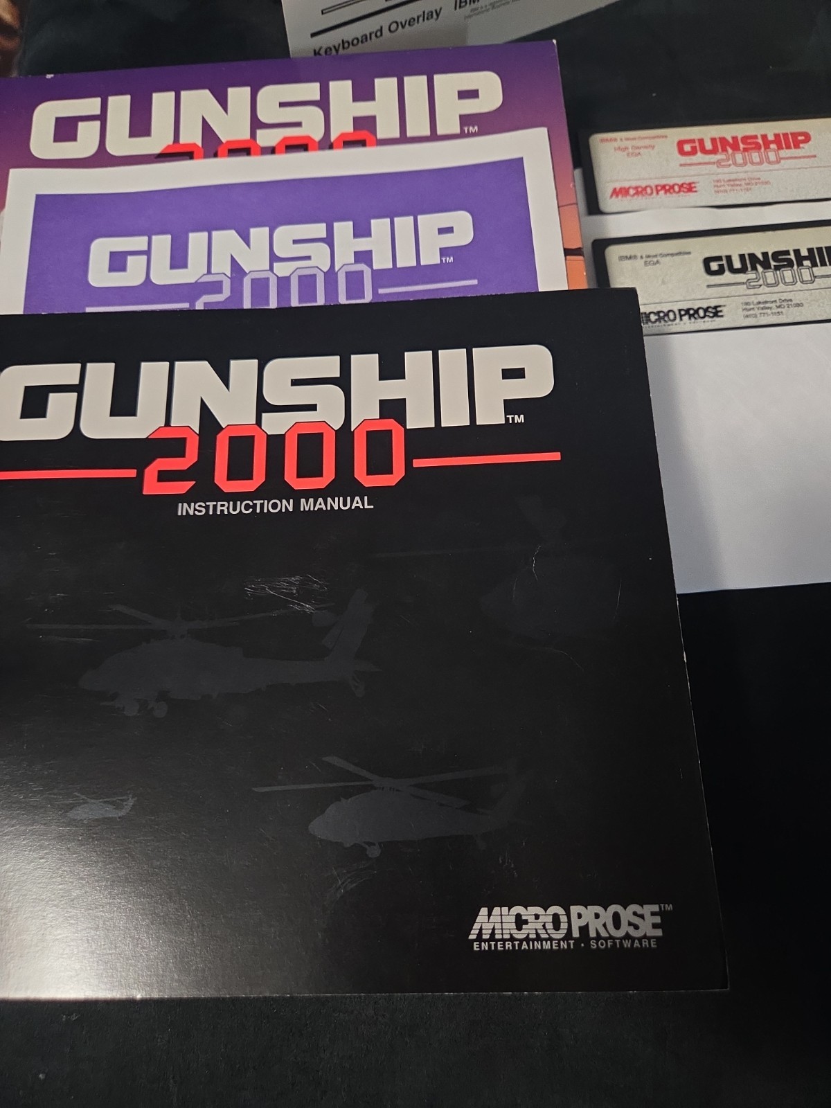 🔥Vintage Gunship 2000 | Micro Prose | BIG BOX PC 5.25″ Disks | Rome Pathway