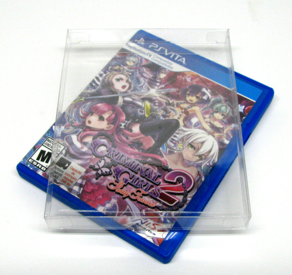 10x SONY PS VITA CIB GAME – CLEAR PLASTIC PROTECTIVE BOX PROTECTOR SLEEVE CASE