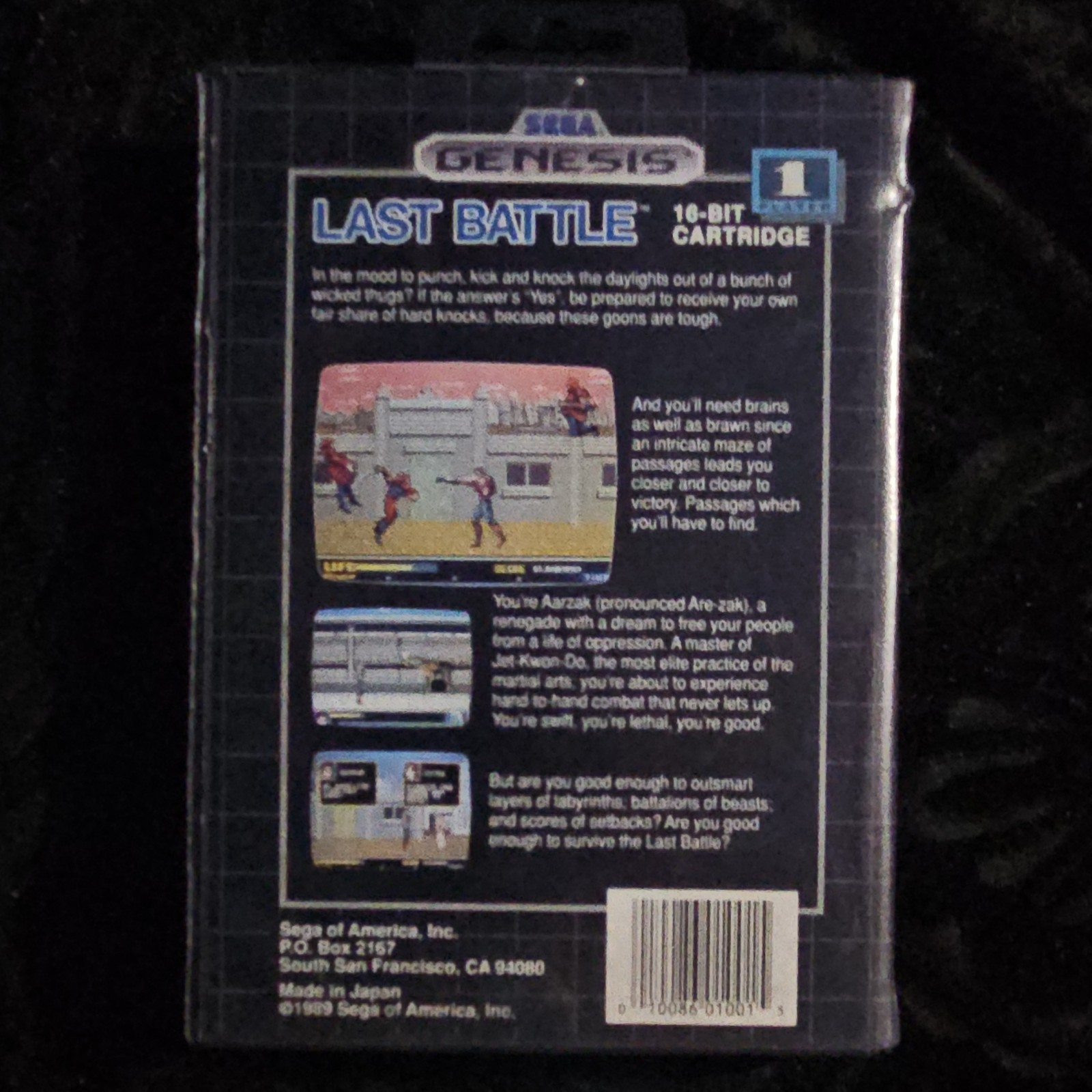 Sega Last Battle Sega Genesis 1989 Action Adventure Beat ‘Em Up 16-Bit Cart