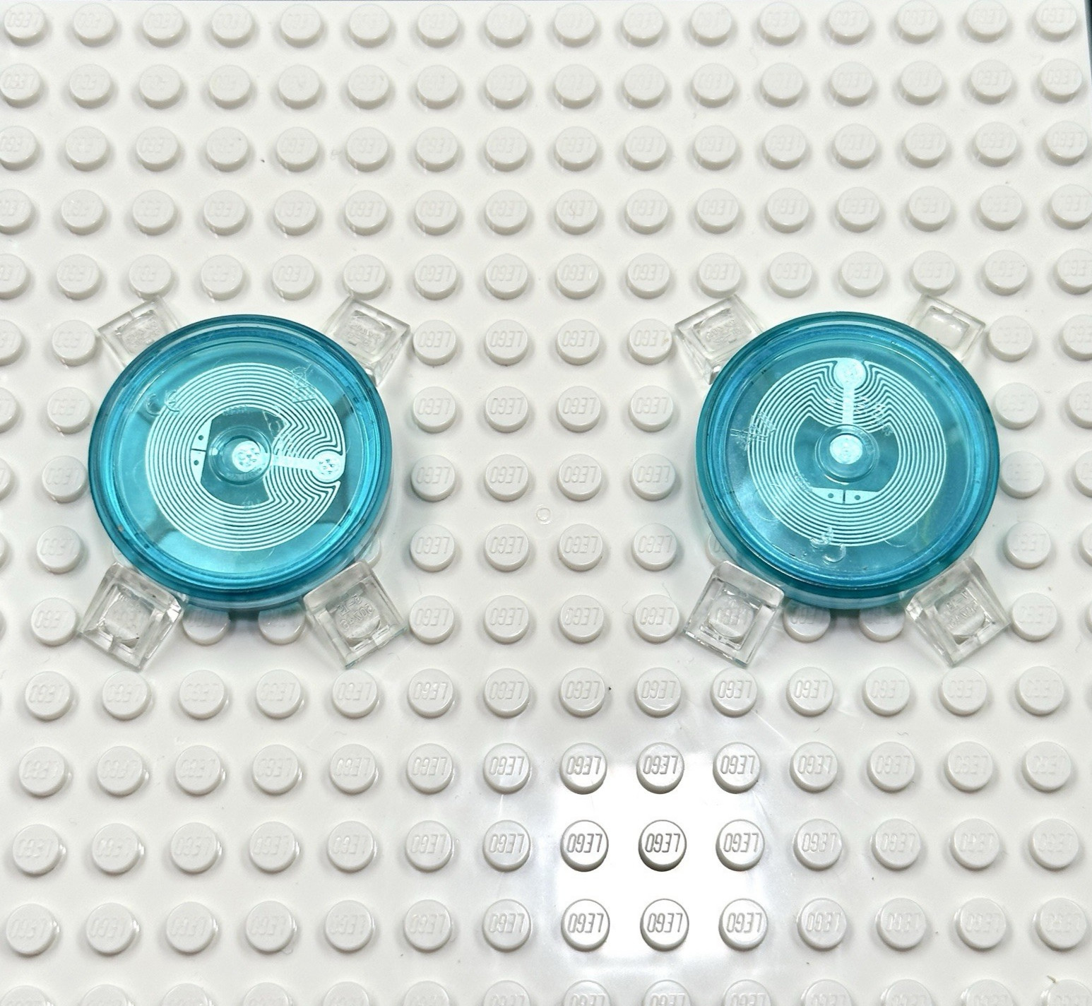 LEGO Dimensions Toy (2) pc Base Disc Tag Only Lot – Ninjago – Zane – Sensei Wu