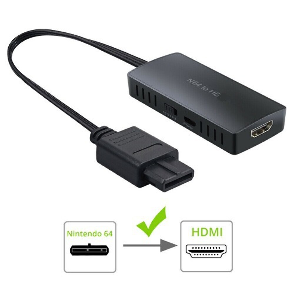 N64 To HDMI Converter Adapter HD Link Cable For Nintendo Gamecube Super NES SNES