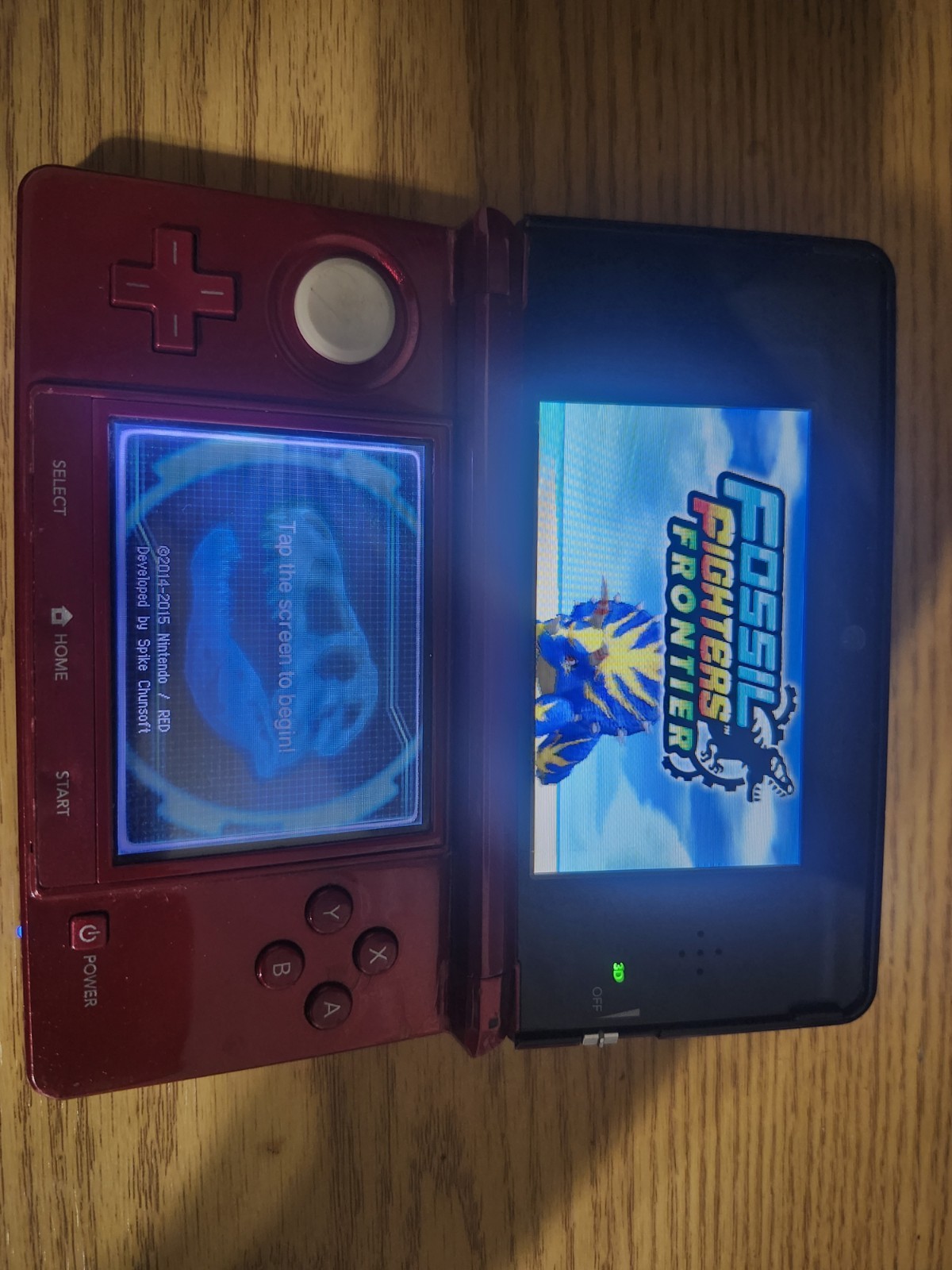 Nintendo 3DS Handheld System – Flame Red Comes With Stylus And Charger. No Game