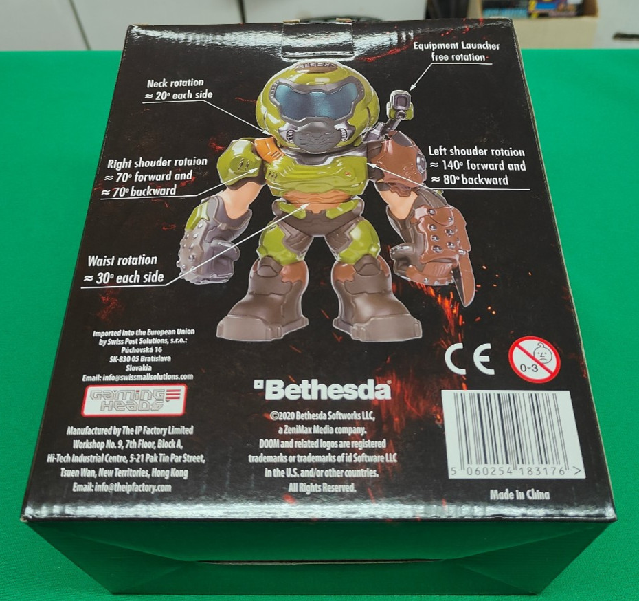 DOOM Eternal – Gaming Heads – Doom Slayer Collectible 7″ Bethesda RARE