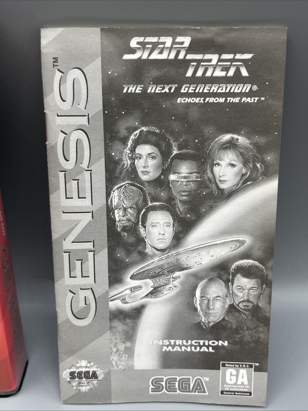 Star Trek The Next Generation Echoes From the Past (Sega Genesis, 1994) Complete