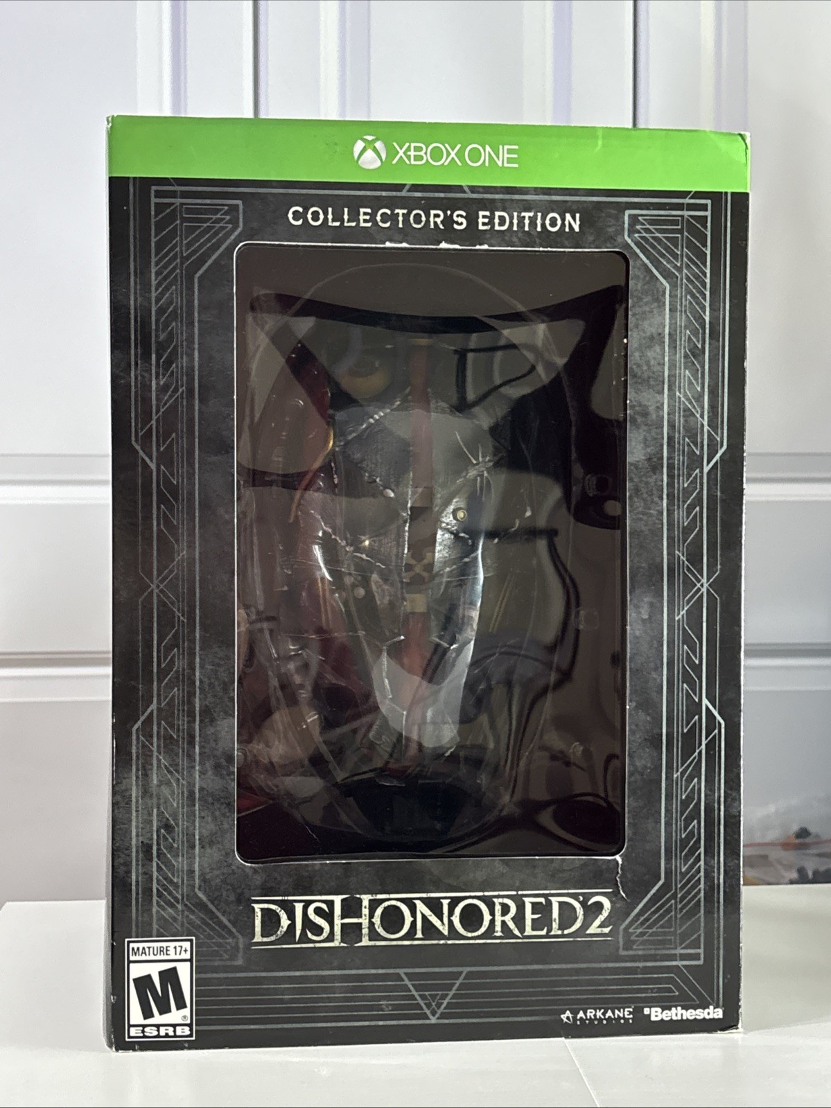 Dishonored 2 Collector’s Edition Xbox One w Steelbook, Mask & Ring Box COMPLETE