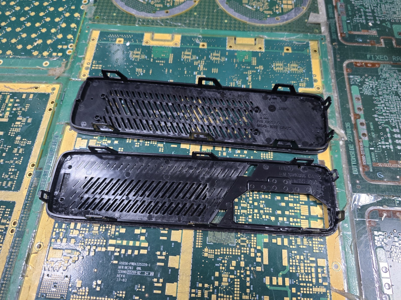 Microsoft Xbox 360 E 1538 Top/Bottom Grill & Trim Set ONLY-Intact-Good-Clean