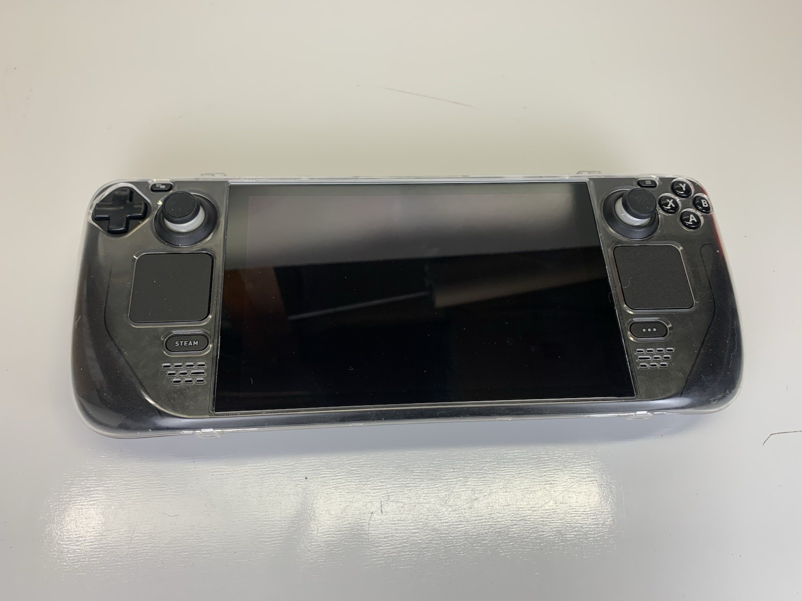 Valve Steam Deck LCD 256GB Handheld Console w/ Charger Hard Case Clear Case