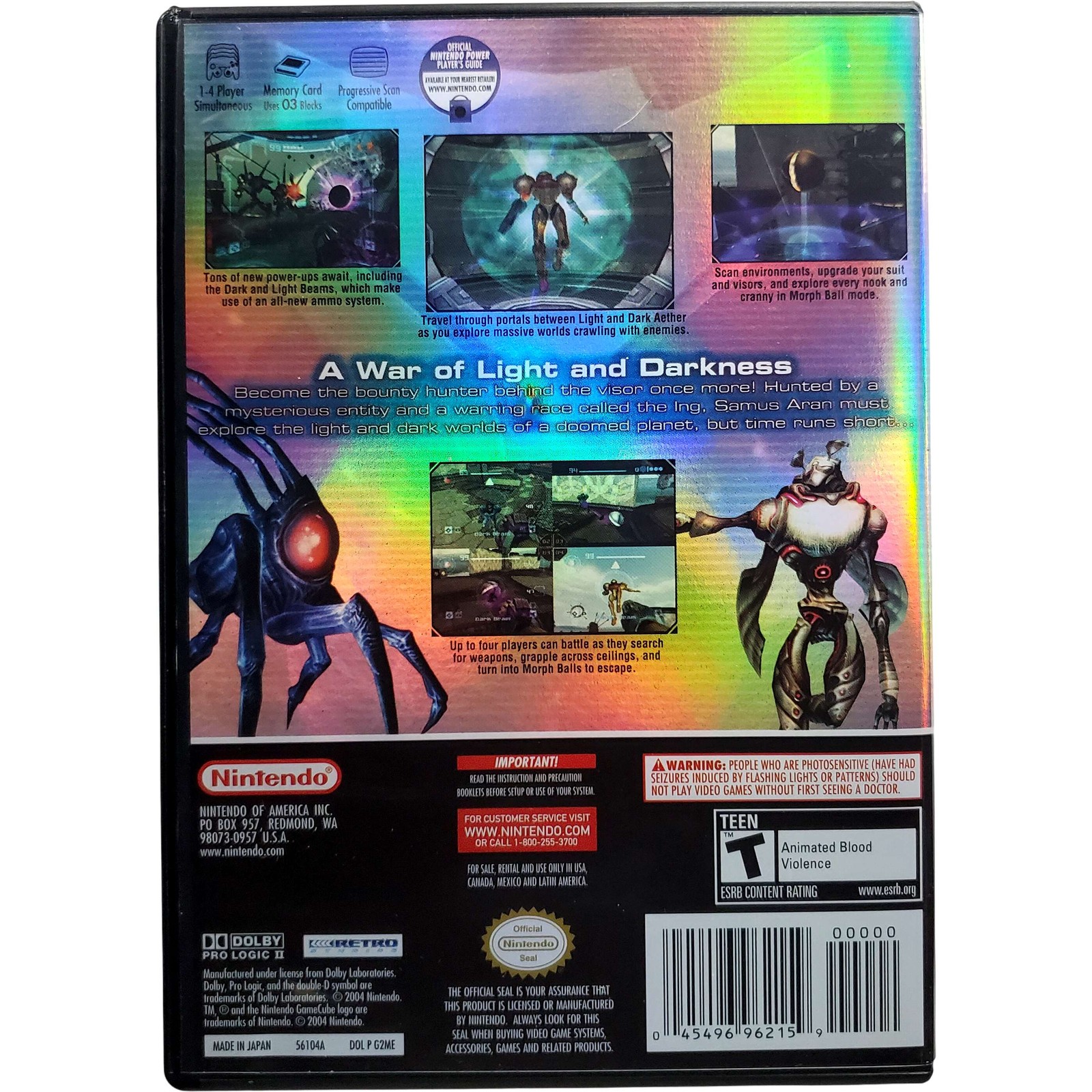 Metroid Prime 2 Echoes – Nintendo Gamecube Tested 1Y Guarantee