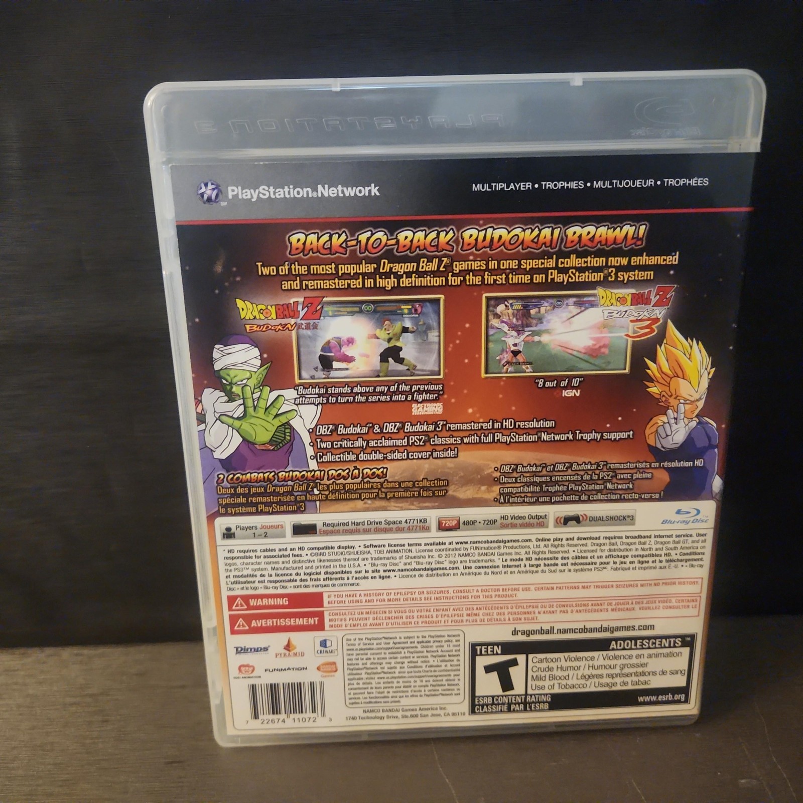 Dragon Ball Z Budokai HD Collection Sony PlayStation 3 PS3 Game CIB