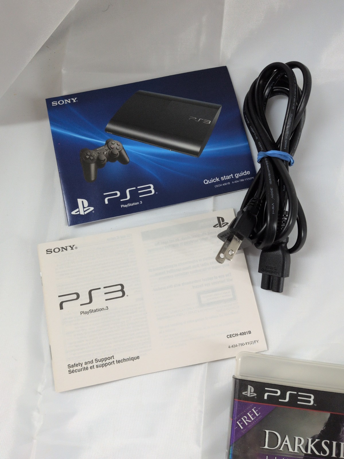 Sony PlayStation 3 250GB PS3 Super Slim CECH-4001B Black Tested 11 Games Bundle