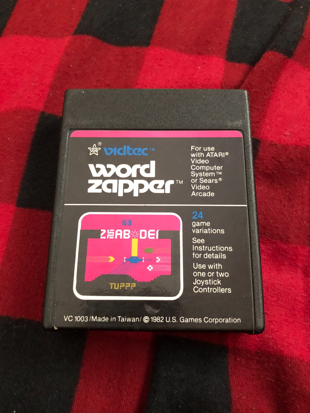 Word Zapper Atari 2600 1982 Cartridge Only Tested Works Great Authentic