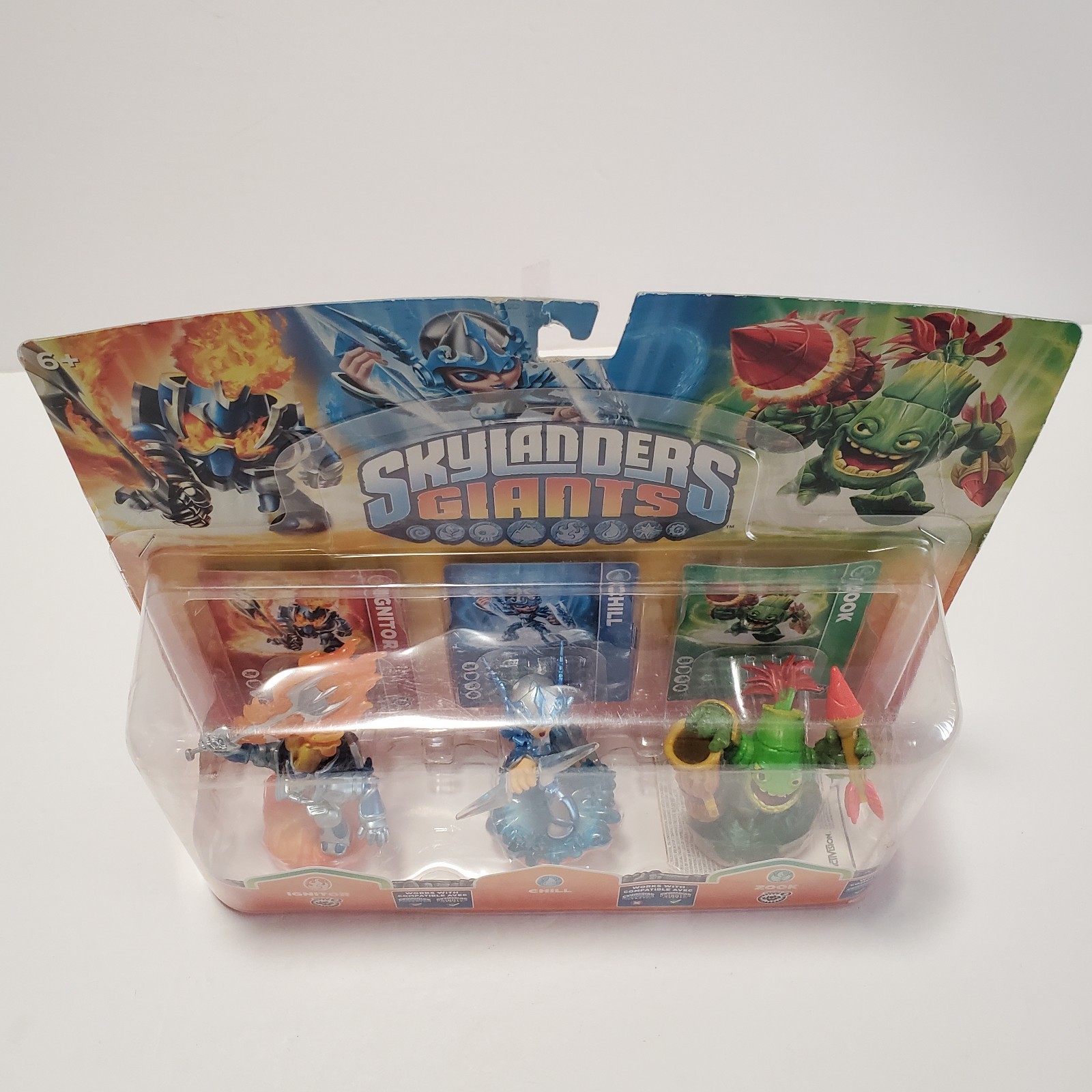 Activision Skylanders Giants Series 3 Pack Set IGNITOR, CHILL and ZOOK -CIB READ