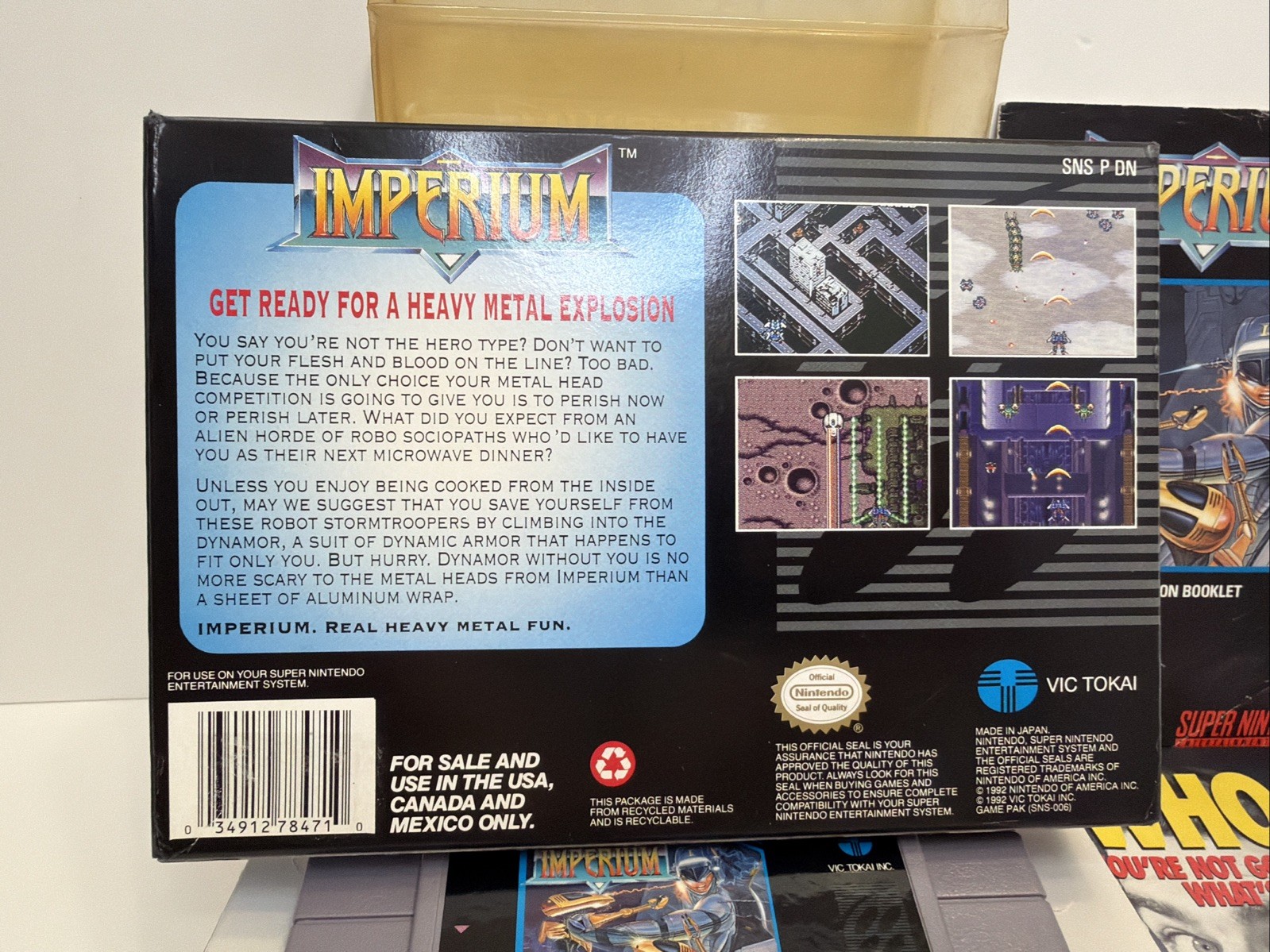 Imperium SNES Super Nintendo Game CIB Complete VGC Protective Case