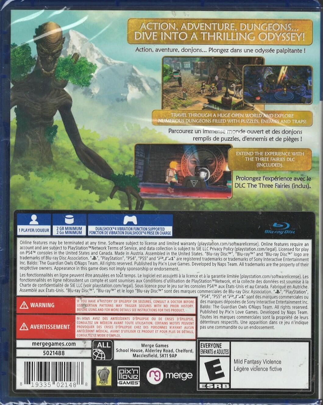 Baldo:Guardian Owls-Three Fairies Edition – PlayStation 4
