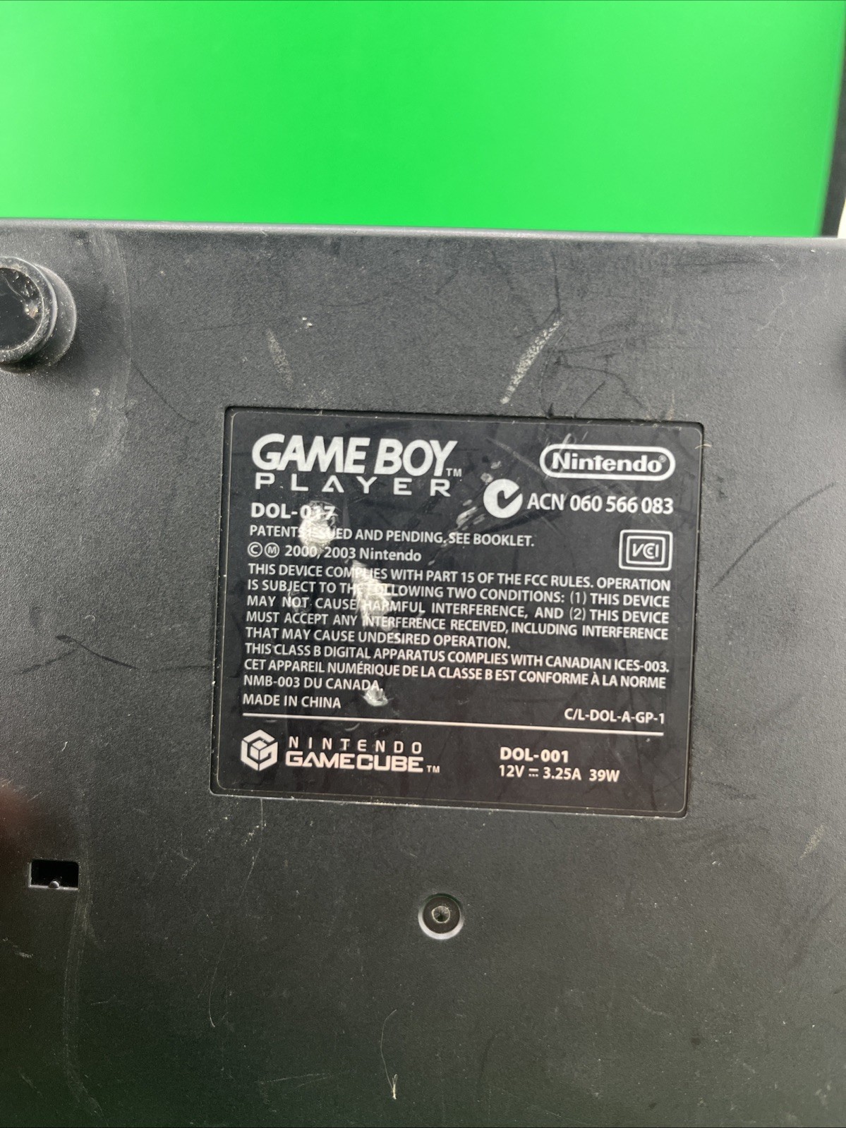 Nintendo GameCube Game Boy Player-DOL017 Tested & Working (NO STARTUP DISC)(T16