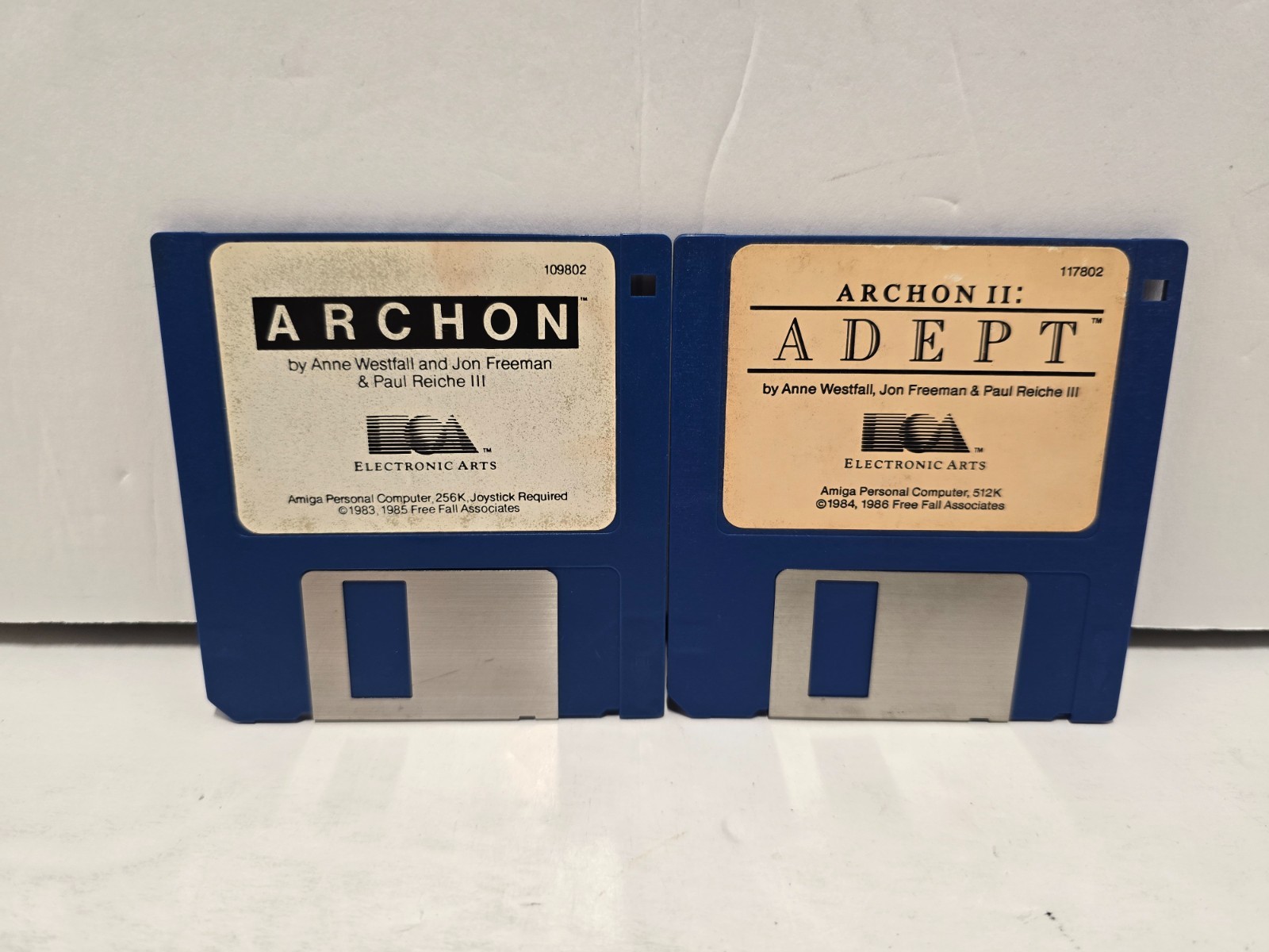 Rare Lot of 2 Archon & Archon Adept 3.5″ Floppy Disk Commodore Amiga