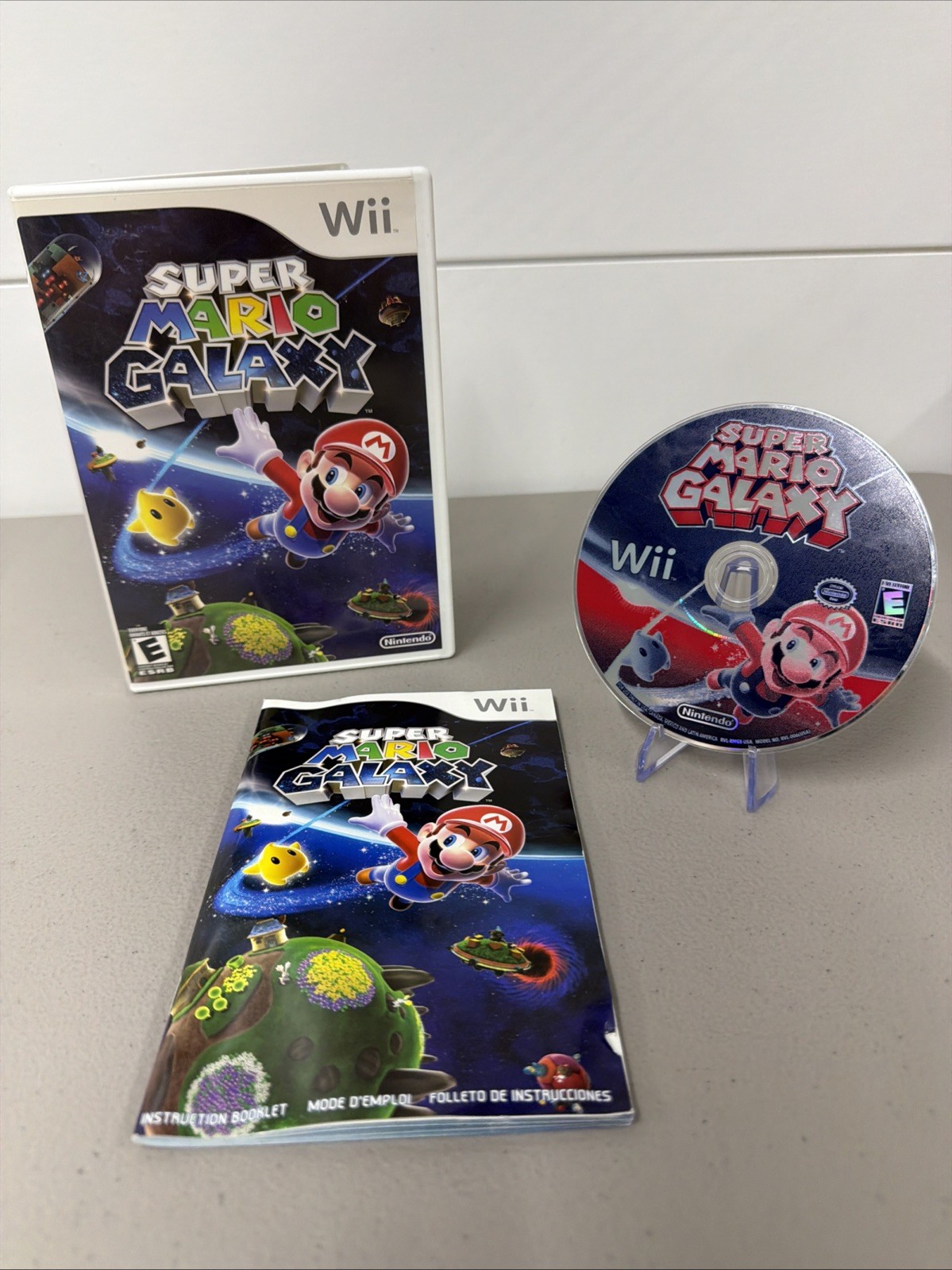 Super Mario Galaxy (Nintendo Wii, 2007) CIB Tested And Working