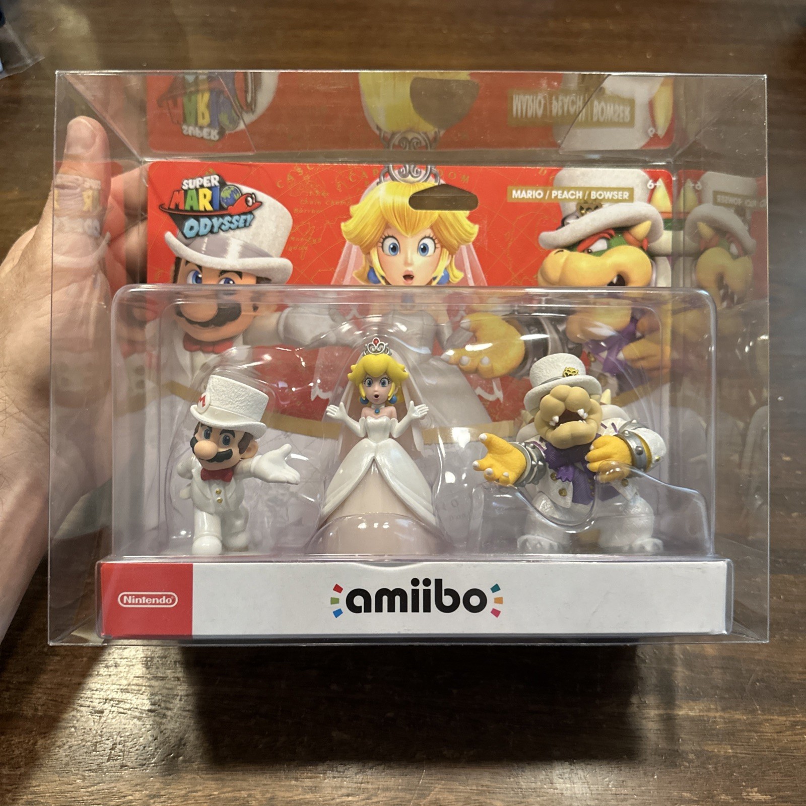 Mario Peach Bowser Wedding 3 Pack Amiibo – Brand New – Factory Sealed