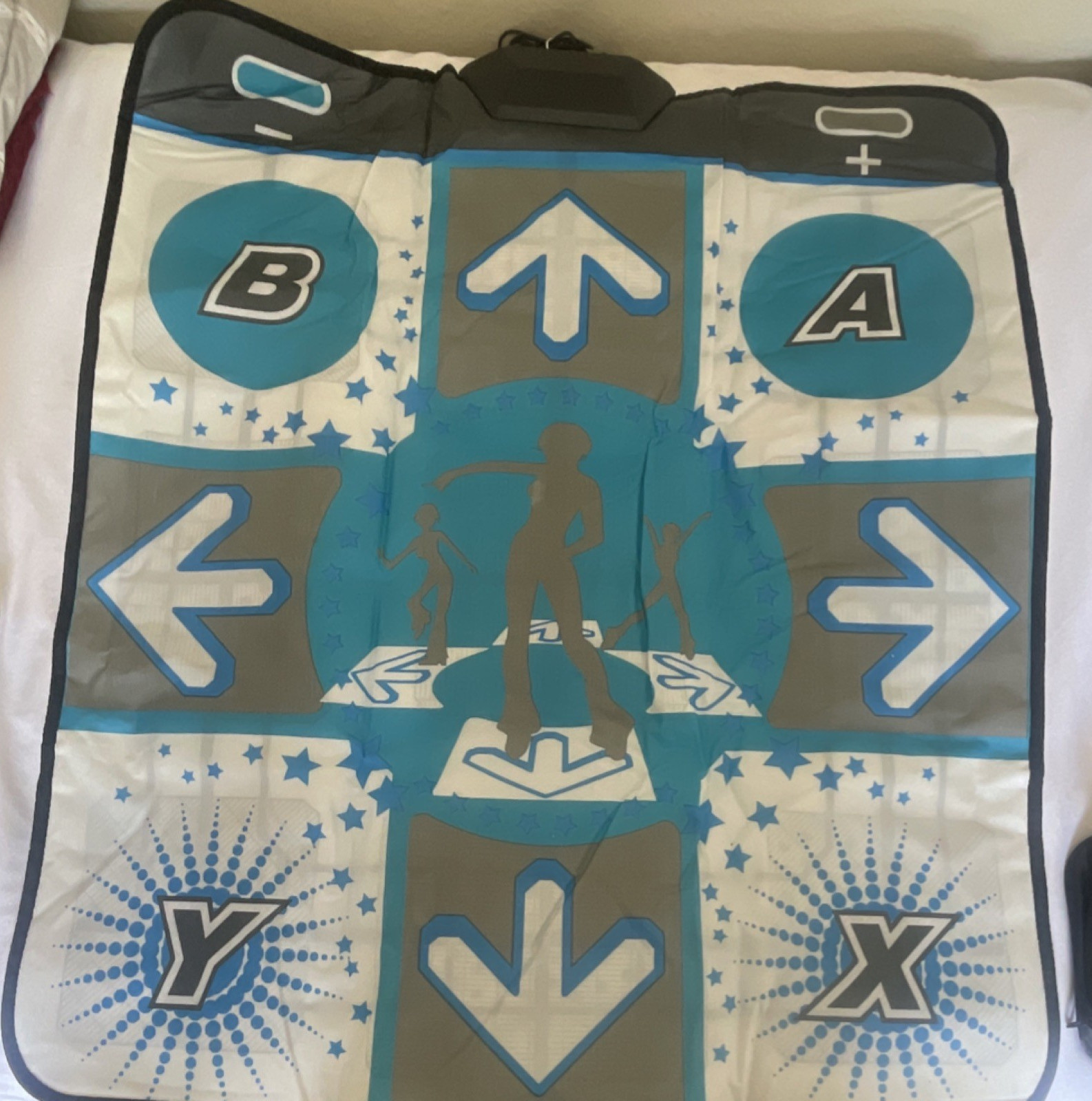 Wired Dance Pad Mat Controller for Console, A B X Y Buttons, Multicolor