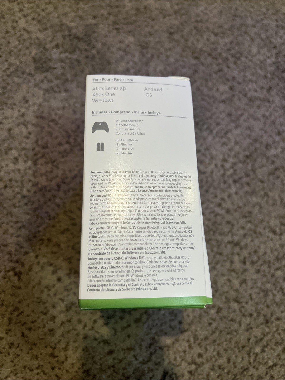 Xbox Series X|S Special Edition Controller Velocity Green Box Only