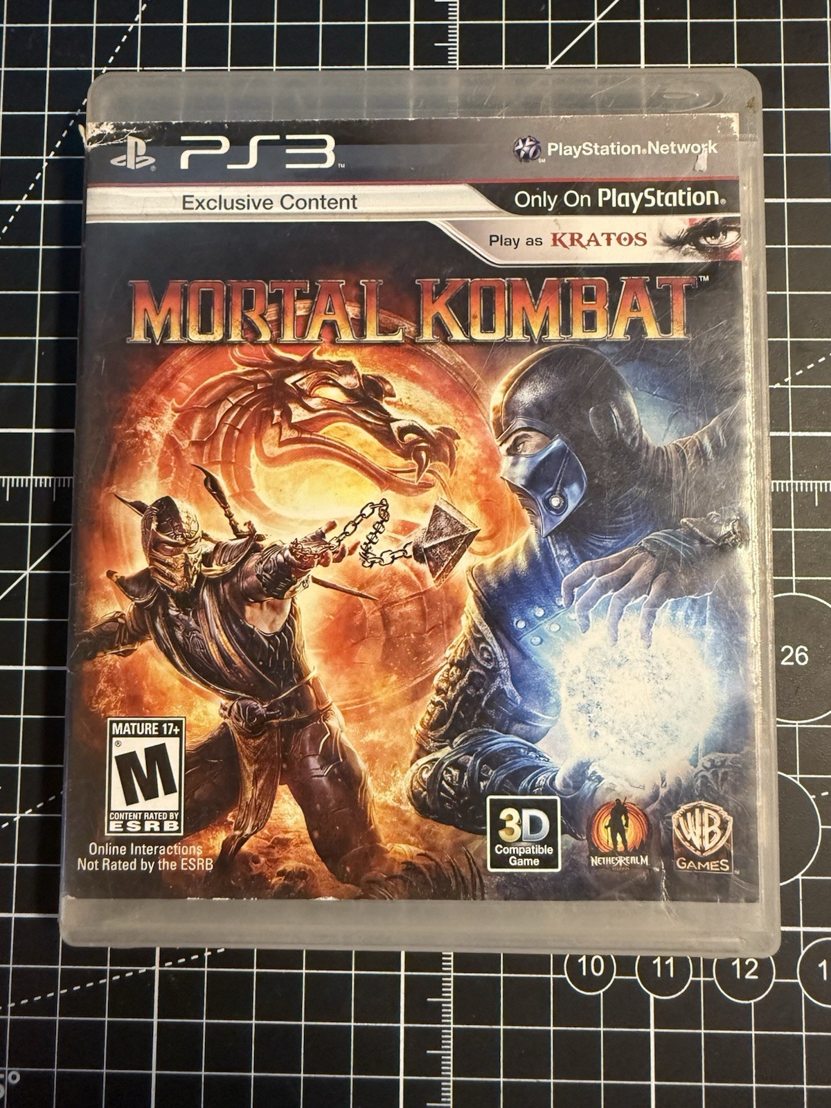 Mortal Kombat Komplete Edition PS3 Game Case & Disc Mature Audience