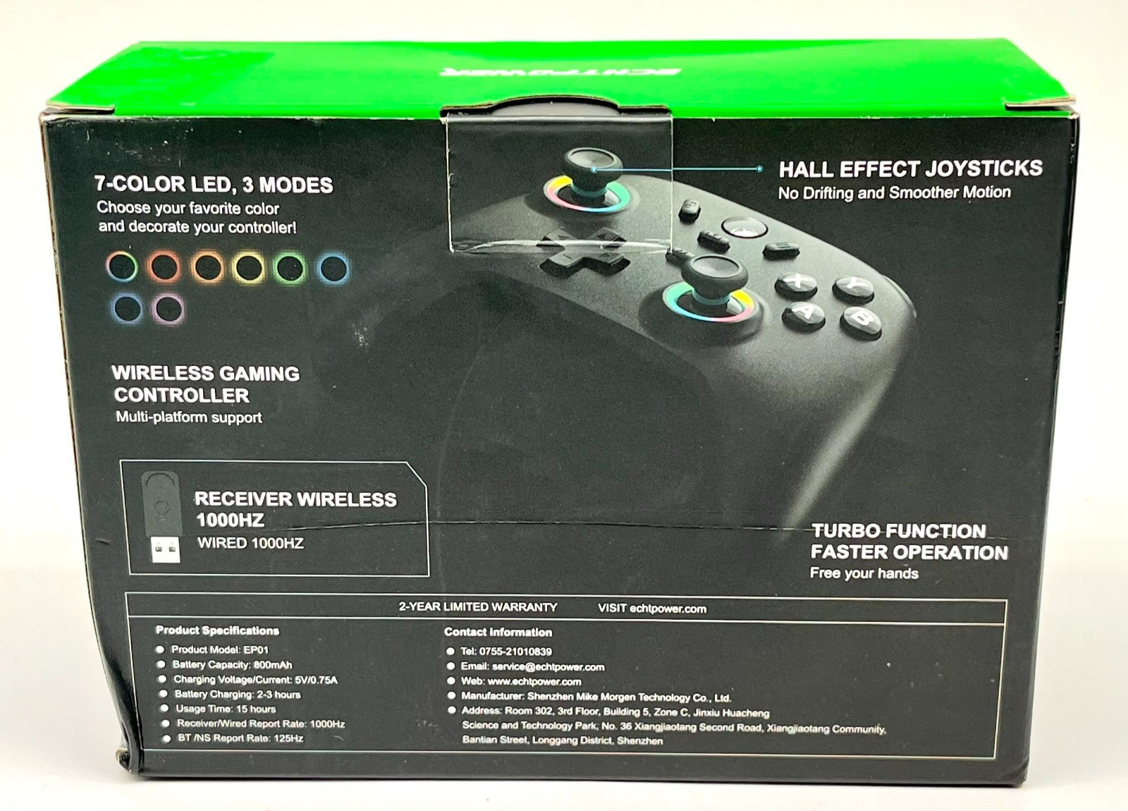 Echtpower Wireless Gamepad For PC/Nintendo Switch/Android/IOS
