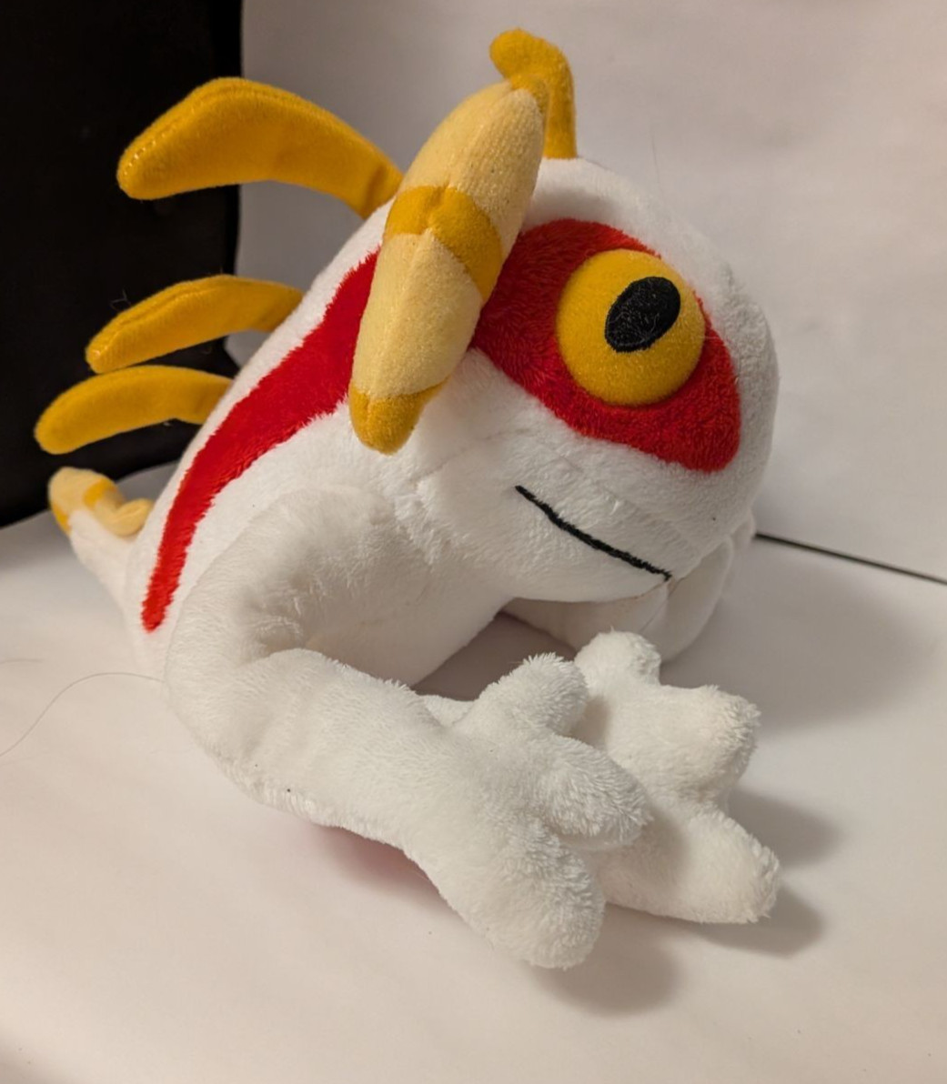 Blizzard World of Warcraft White Murloc Lurky Plush Blizzcon 2013 with tag