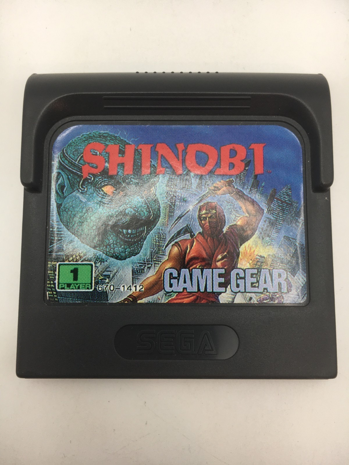 Sega Game Gear 1990 – Shinobi Cartridge w/ Case (Works)