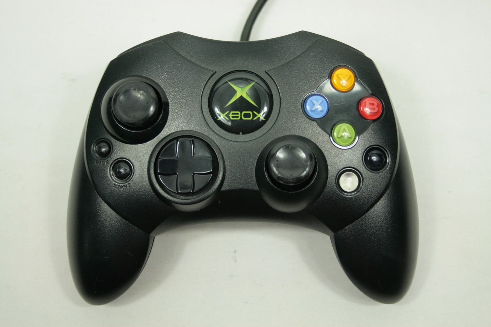 Microsoft Xbox Original Controller S Type OEM Black w/ Breakaway Cable Tested B