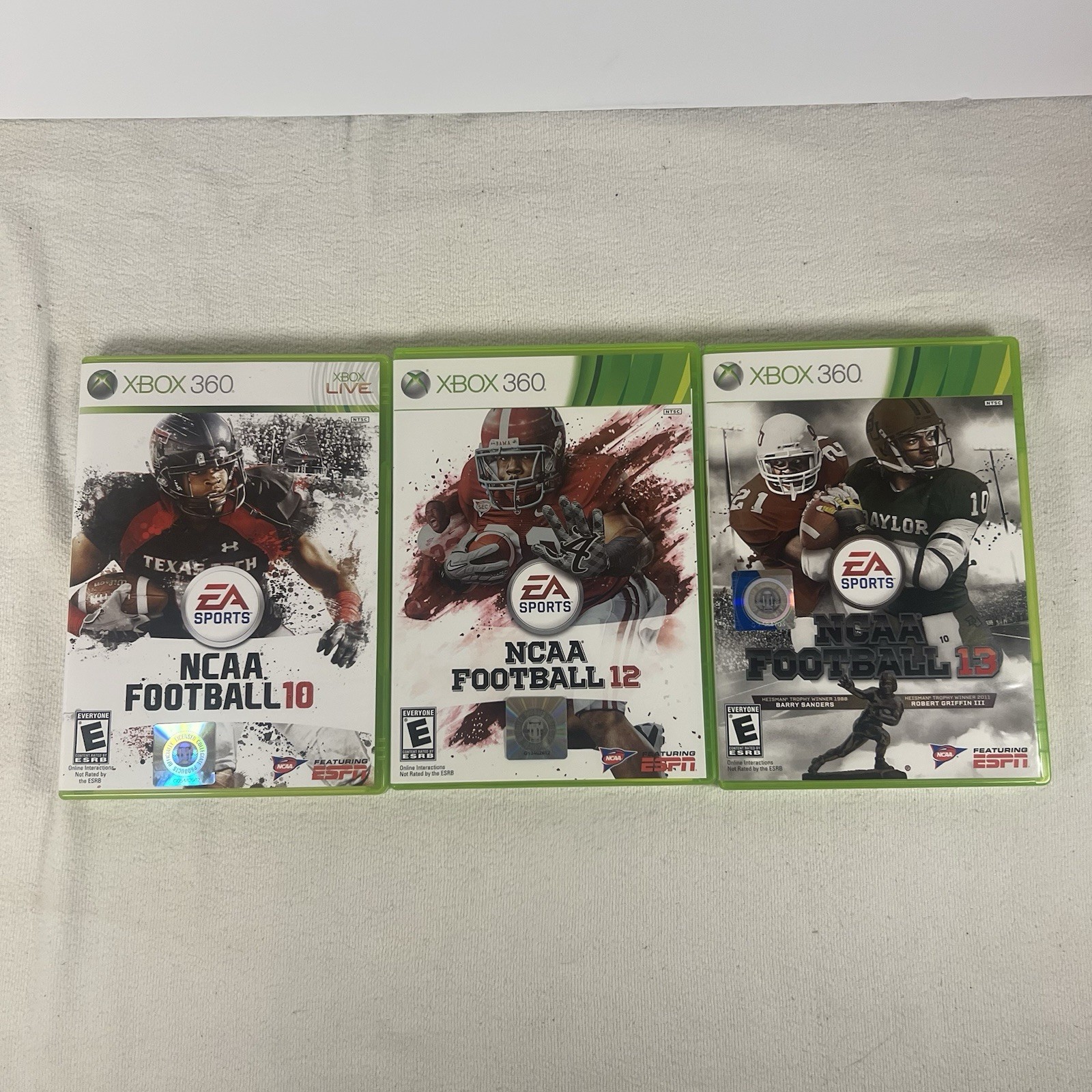 NCAA Football 10 12 13 Microsoft Xbox 360 Sports Lot