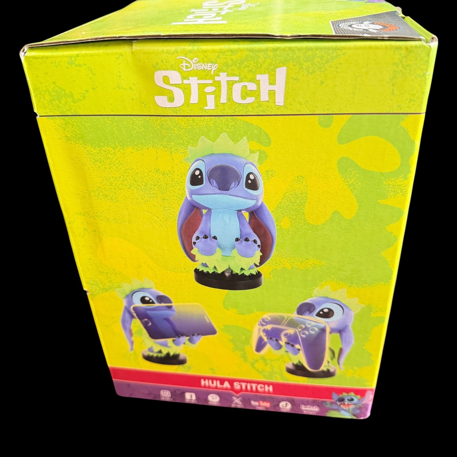 Disney Hula Stitch Cable Guy Phone Controller Holder Blue New NIB Box Wear